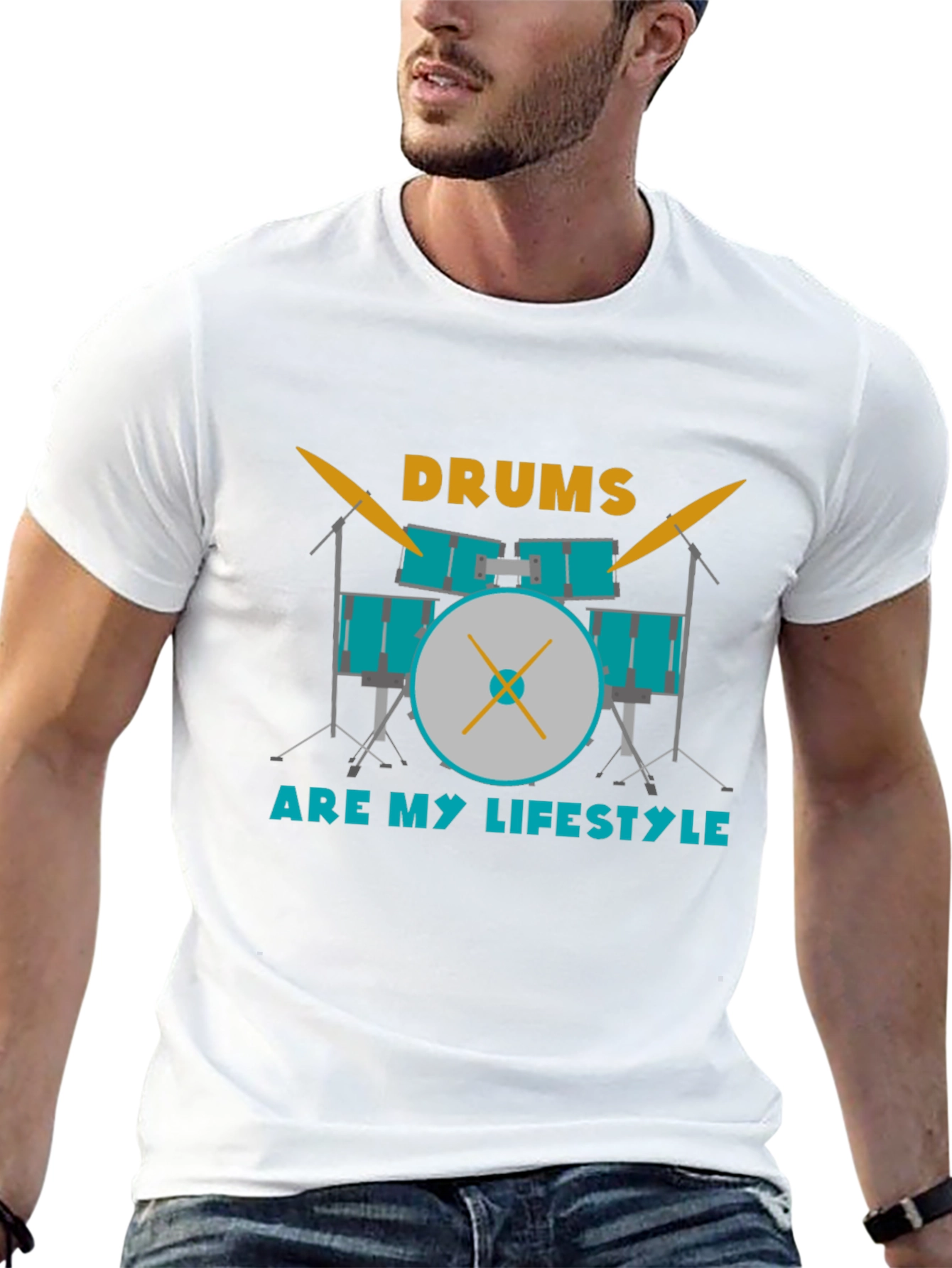 Drums Are My Lifestyle Graphic Tee - Musician T-Shirt
