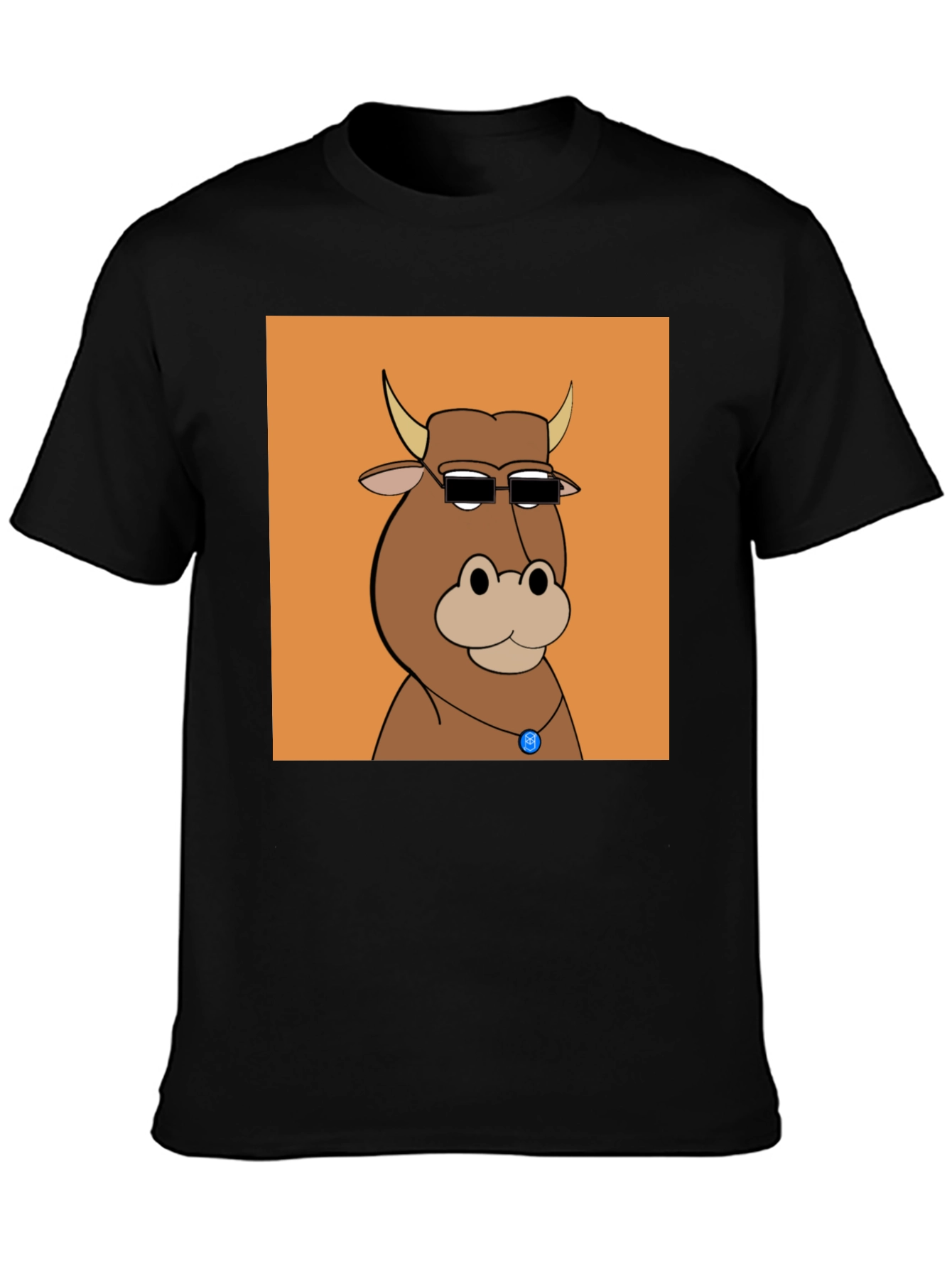 Cool Cartoon Cow Graphic Tee