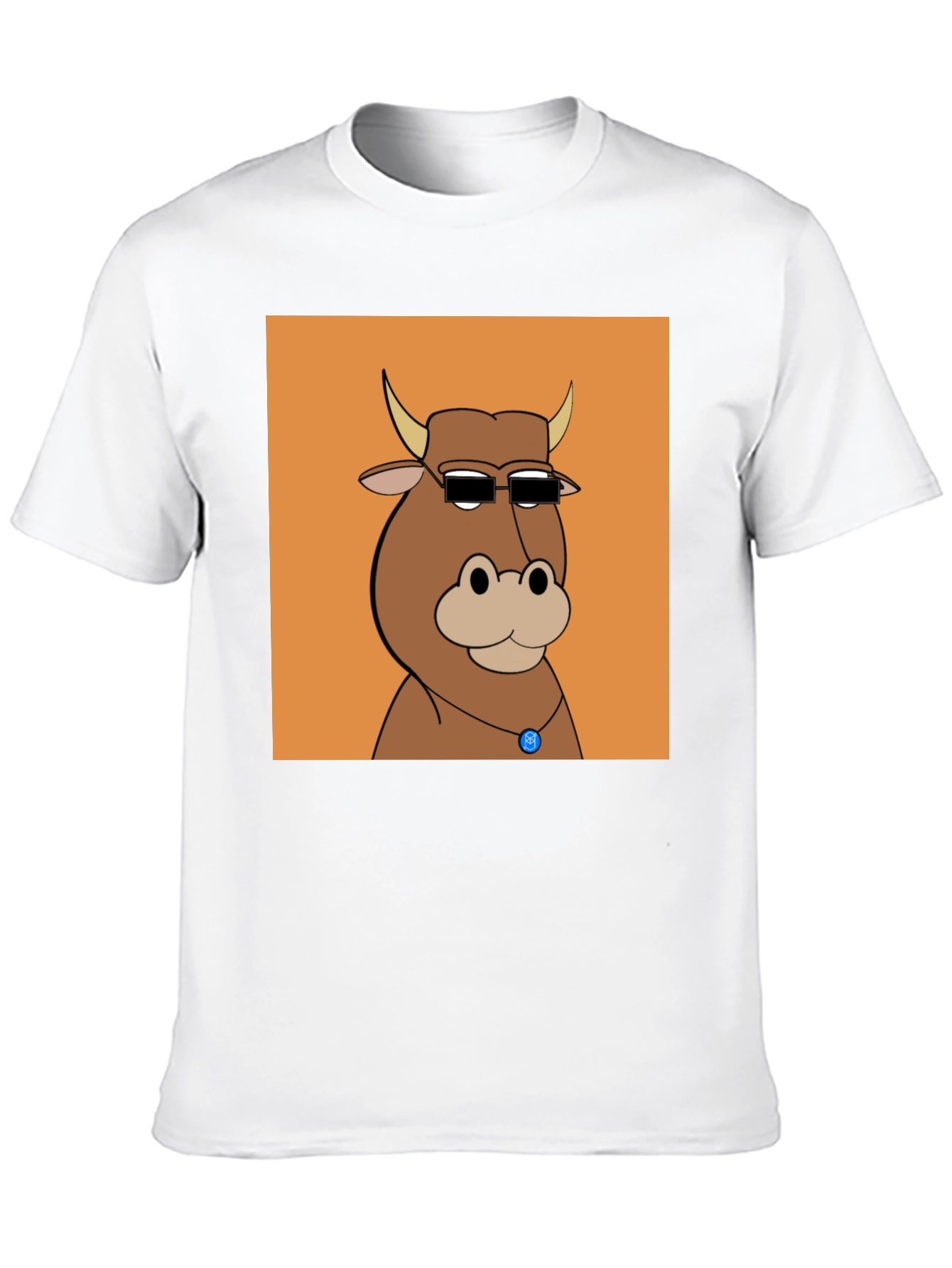 Cool Cartoon Cow Graphic Tee