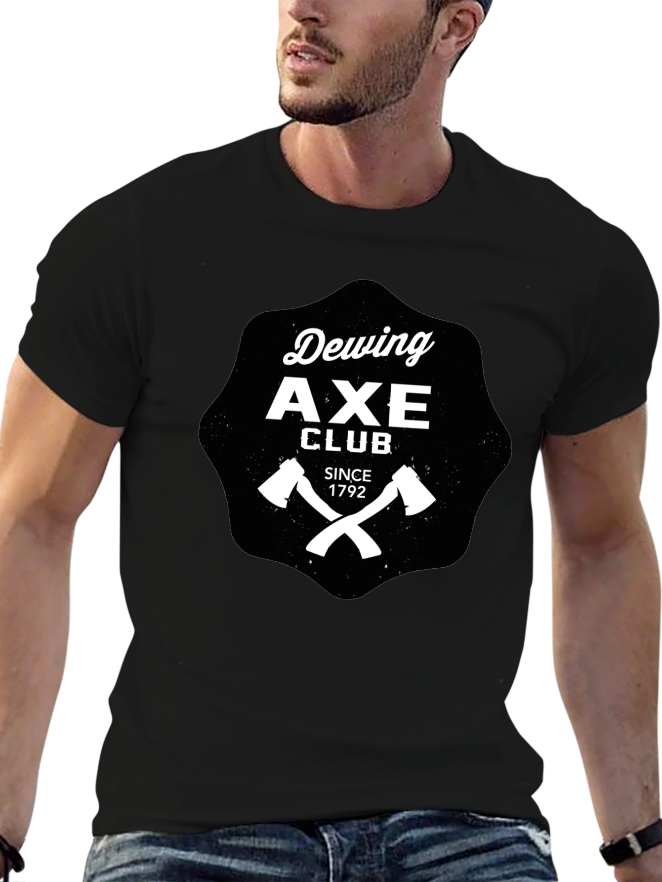 Dewing Axe Club Graphic T-Shirt - Black