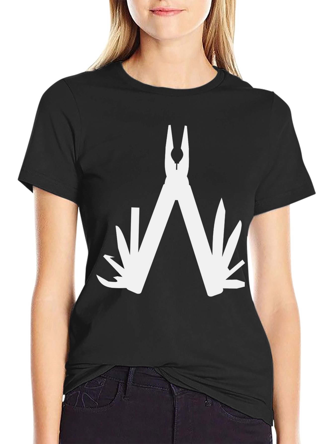 Multi-Tool Graphic Tee - Black Cotton Blend