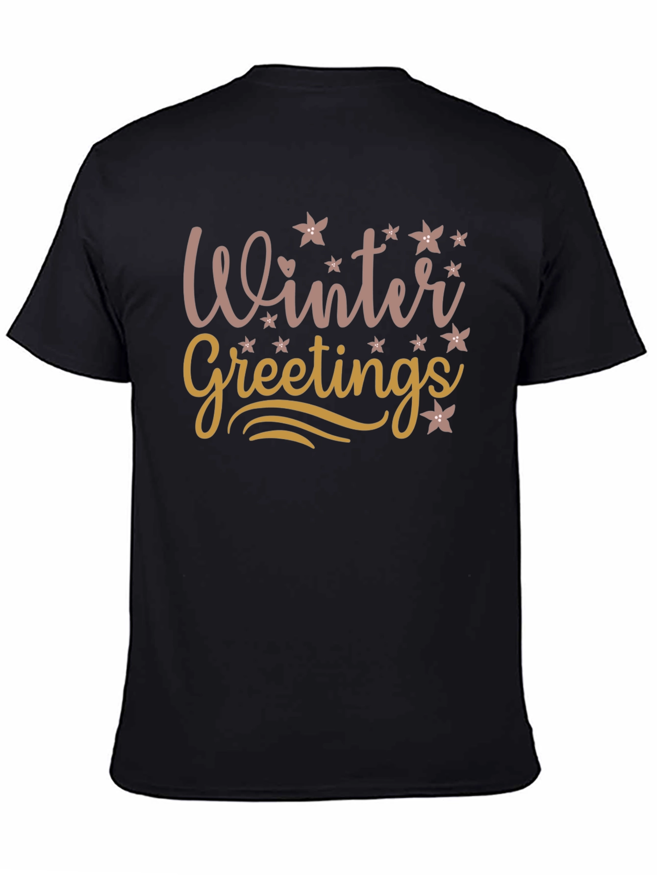 Winter Greetings Graphic Tee - Stylish Holiday Apparel