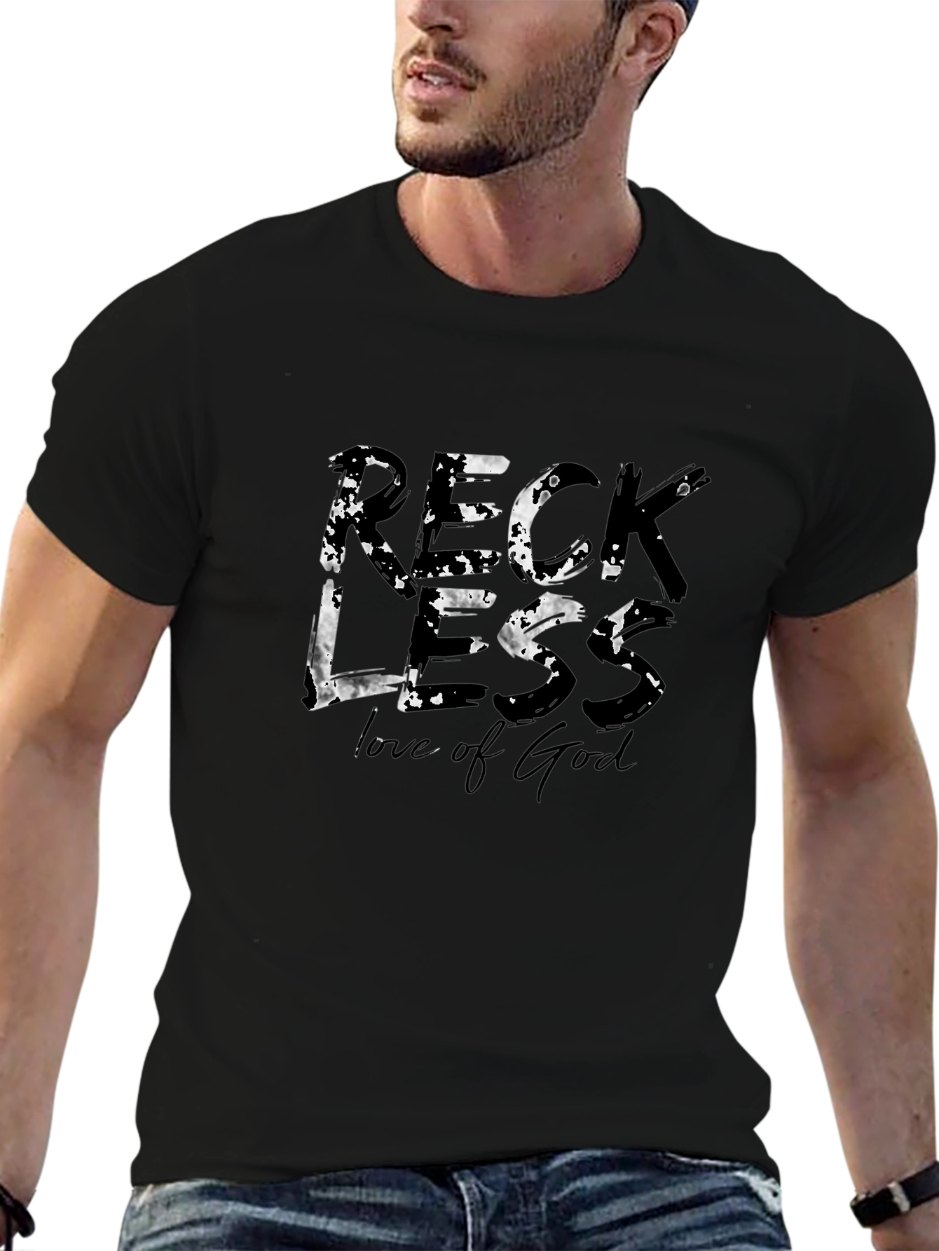 Reckless Love of God Black Graphic T-Shirt