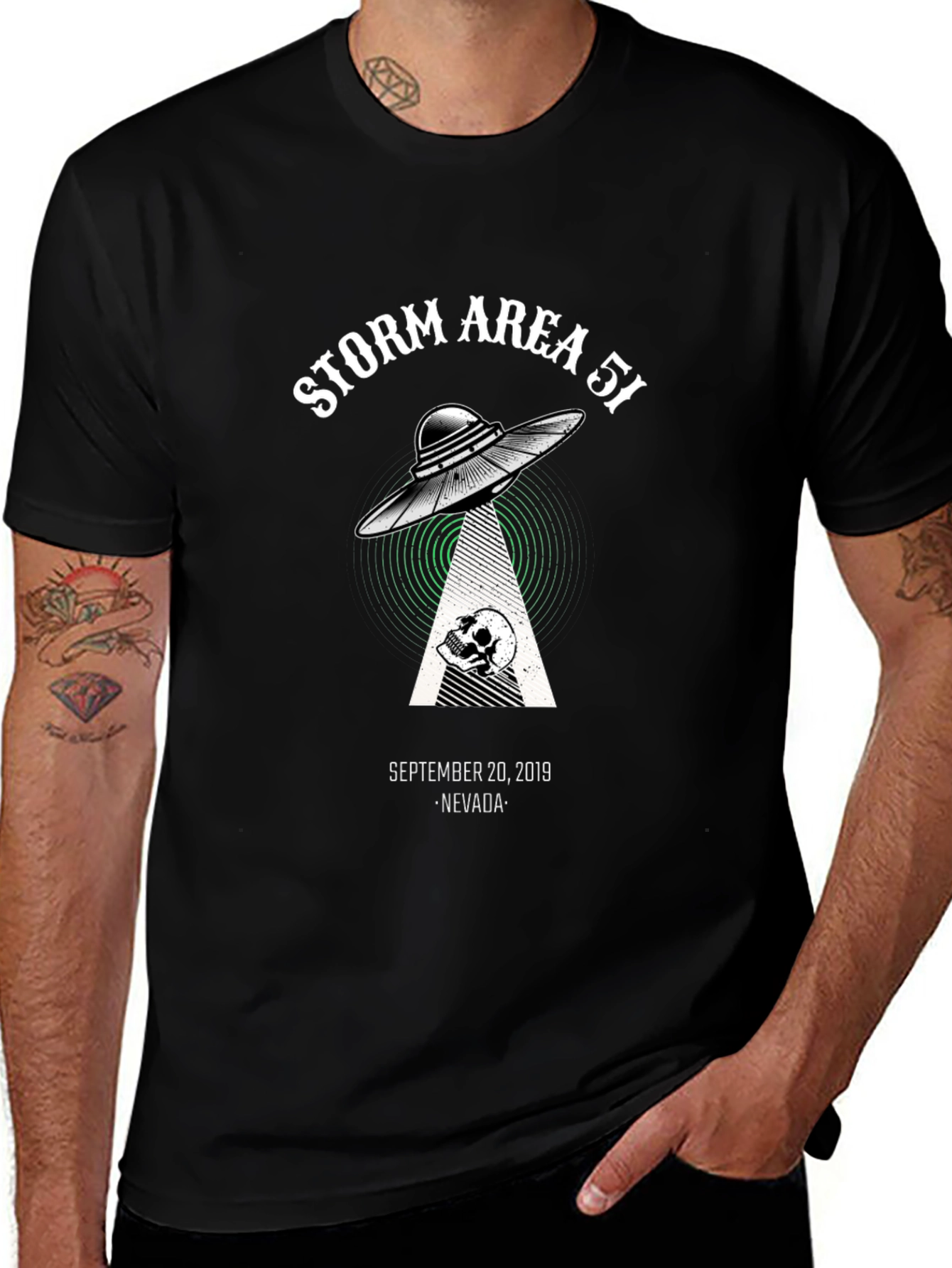 Storm Area 51 Black Graphic Tee