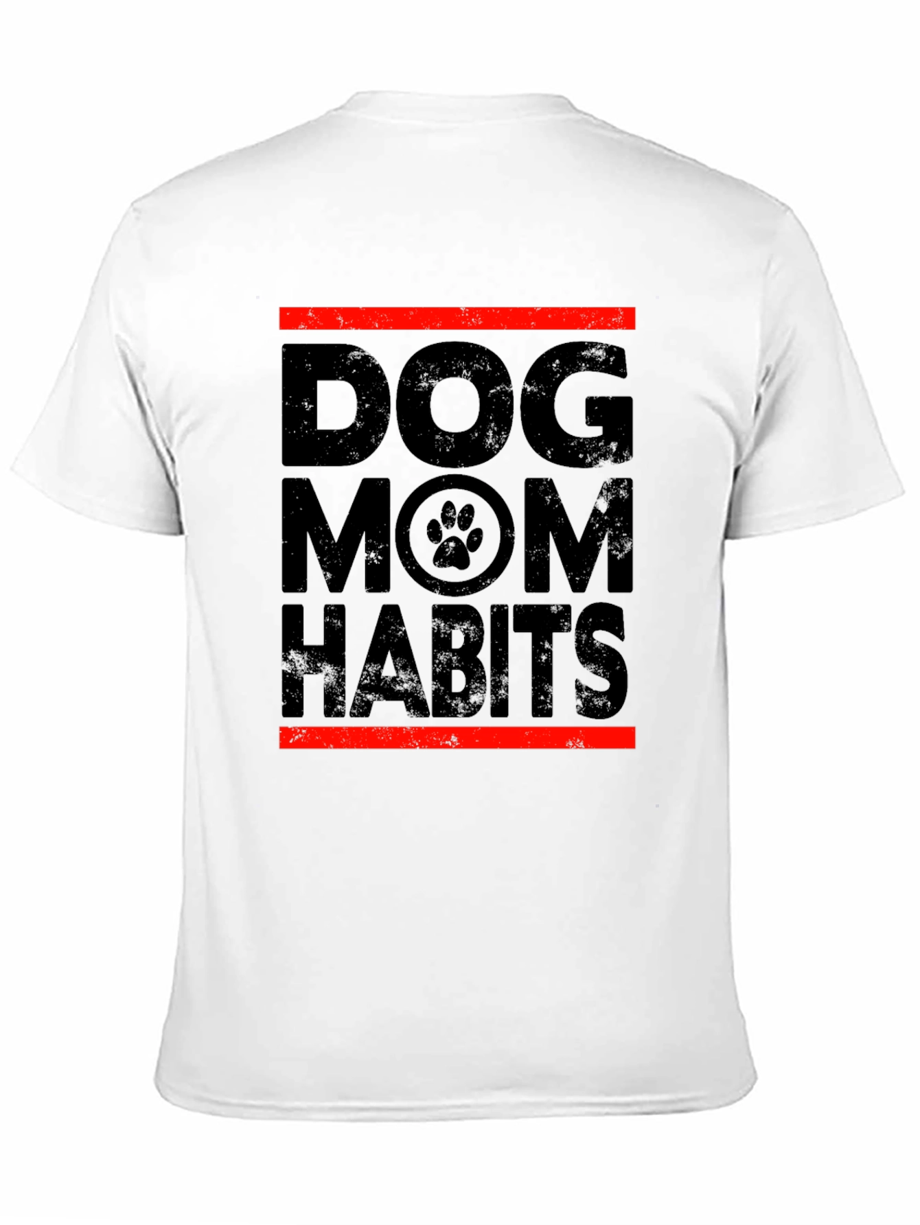 Dog Mom Habits T-Shirt - Black Unisex