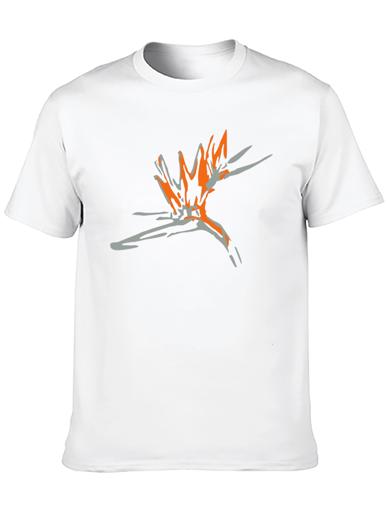 Abstract Graphic Tee - Stylish Black Cotton T-Shirt