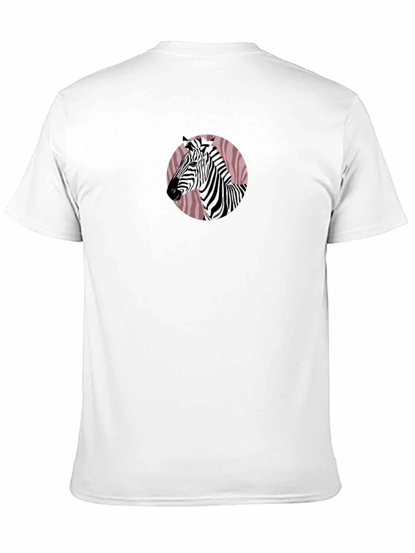 Zebra Graphic Tee - Black Cotton Blend