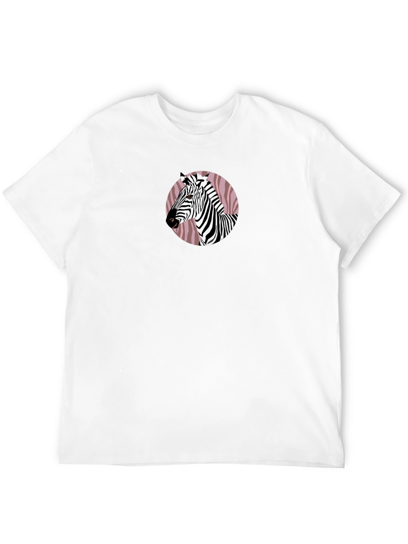 Zebra Graphic Tee - Black Cotton Blend