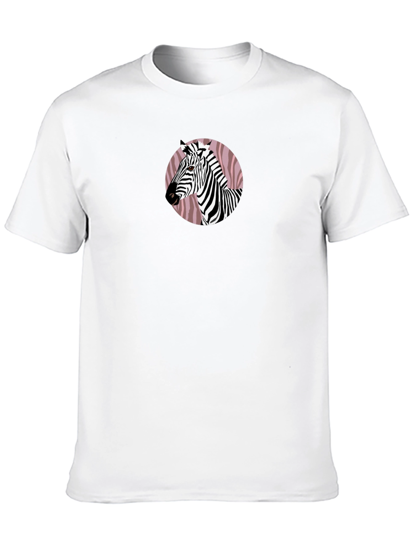 Zebra Graphic Tee - Black Cotton Blend