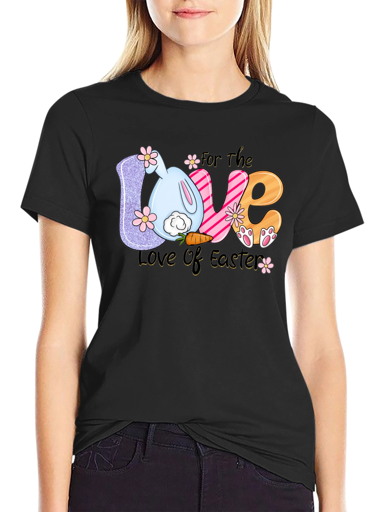 Love of Easter T-Shirt Bunny Design