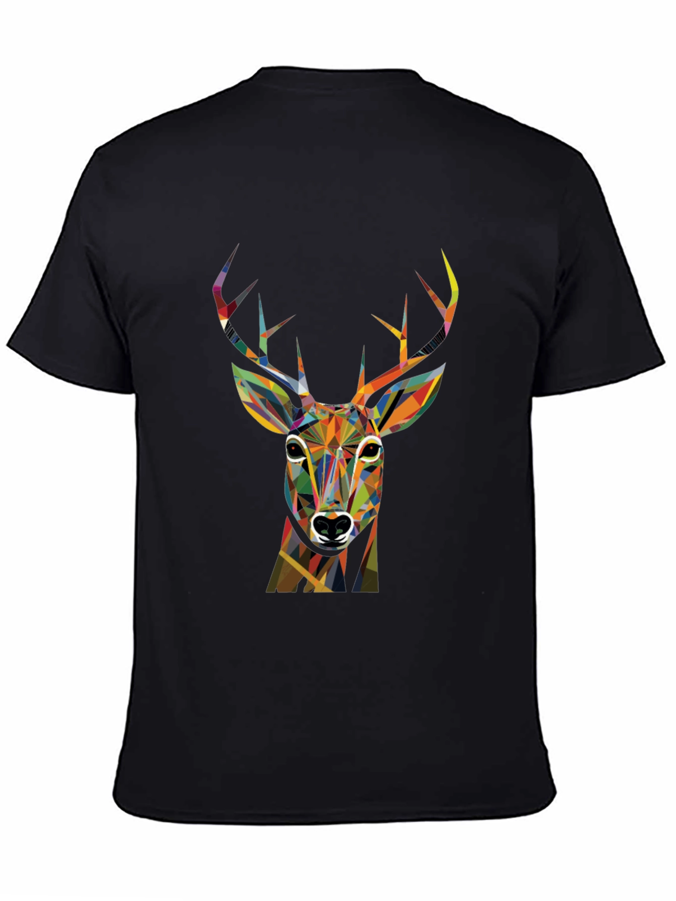 Geometric Deer Graphic T-Shirt