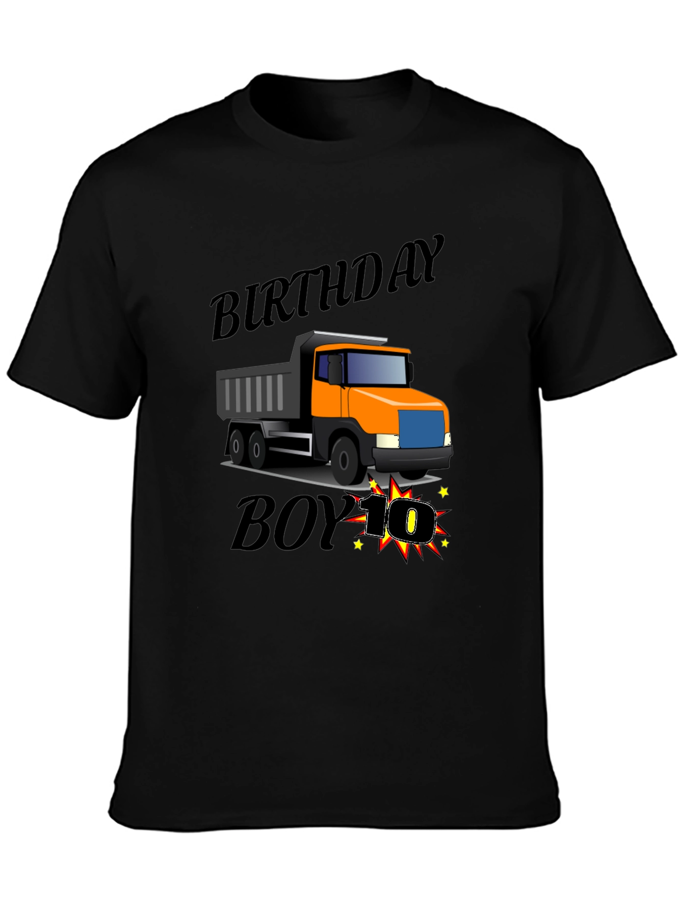 Birthday Boy Truck 10th Birthday T-Shirt
