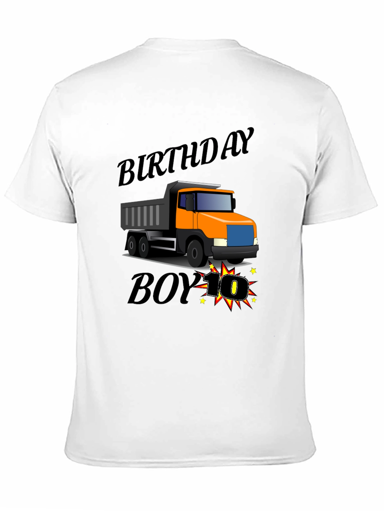 Birthday Boy Truck 10th Birthday T-Shirt