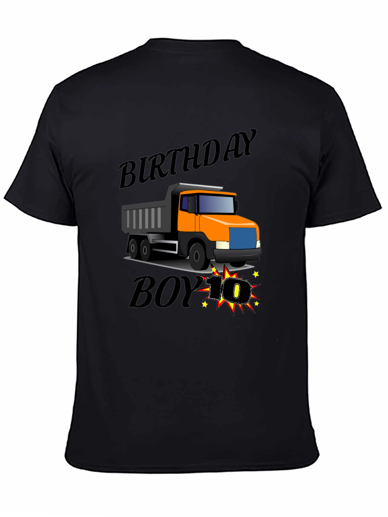 Birthday Boy Truck 10th Birthday T-Shirt