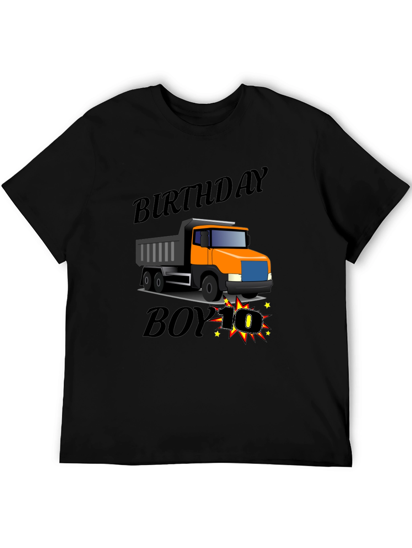 Birthday Boy Truck 10th Birthday T-Shirt