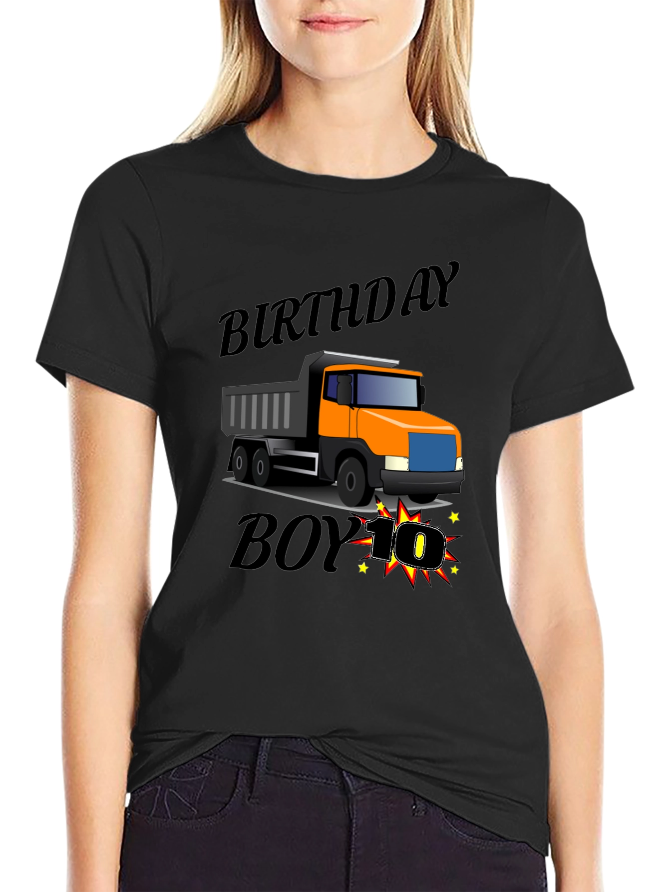 Birthday Boy Truck 10th Birthday T-Shirt