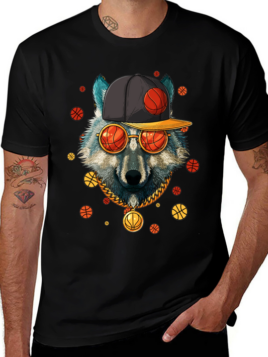 Wolf Basketball Black T-Shirt