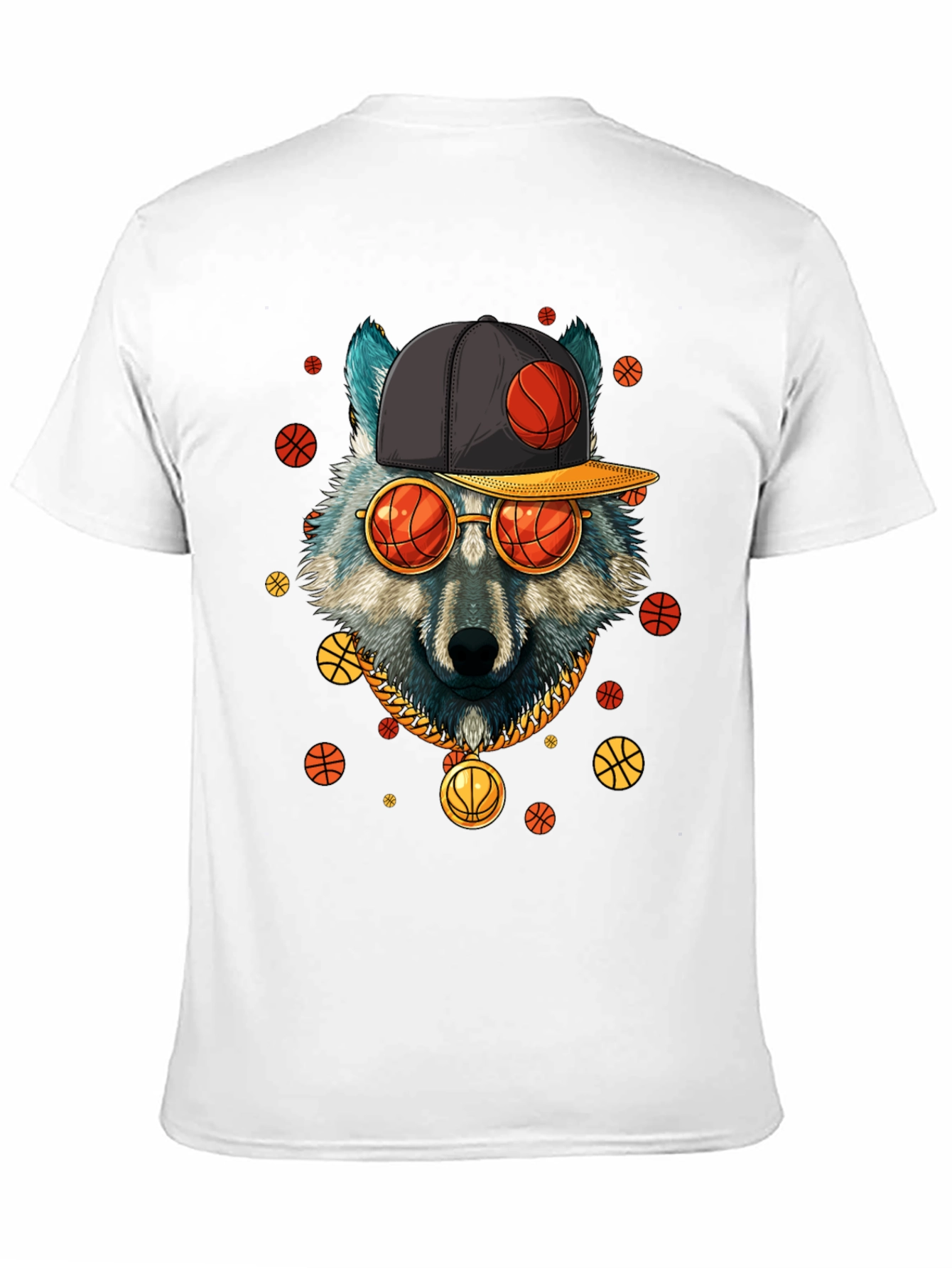 Wolf Basketball Black T-Shirt