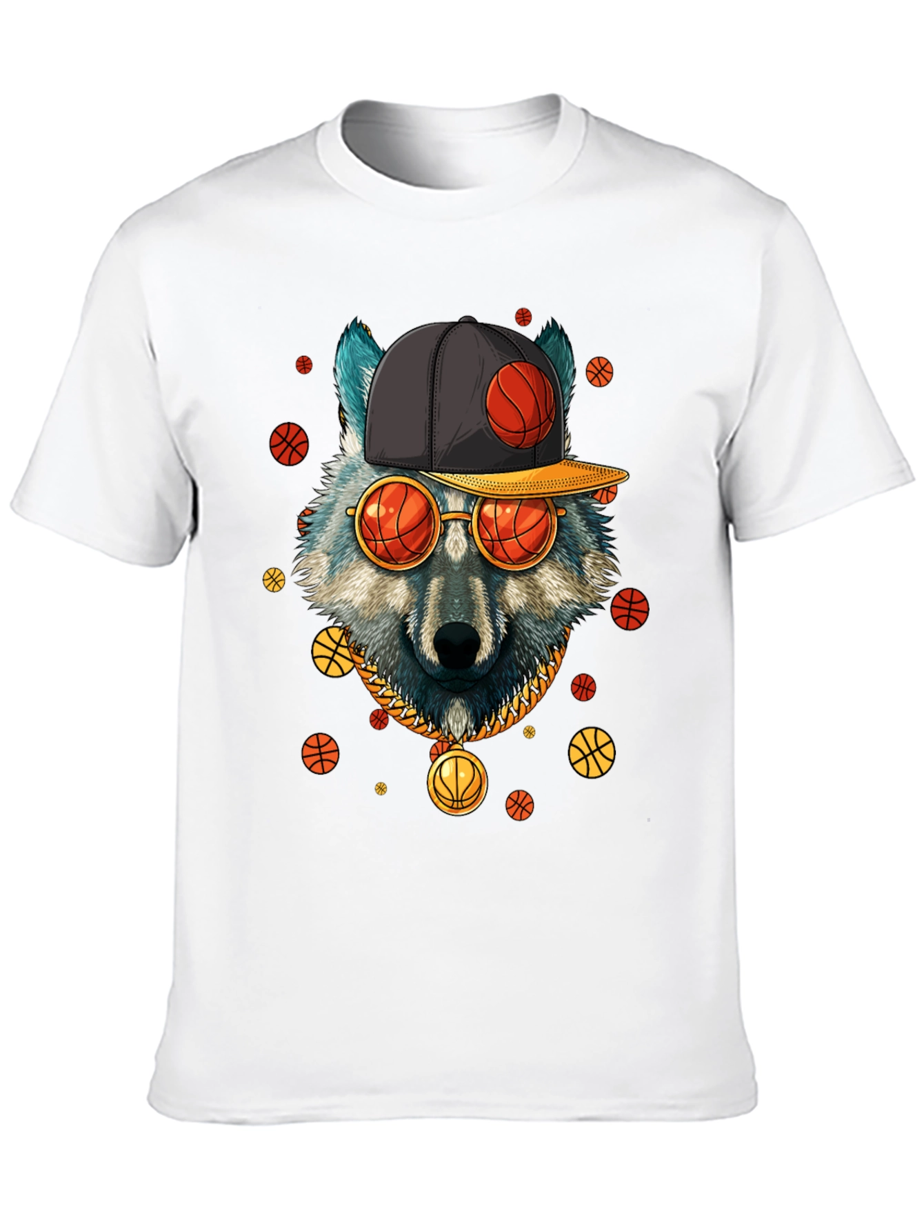 Wolf Basketball Black T-Shirt