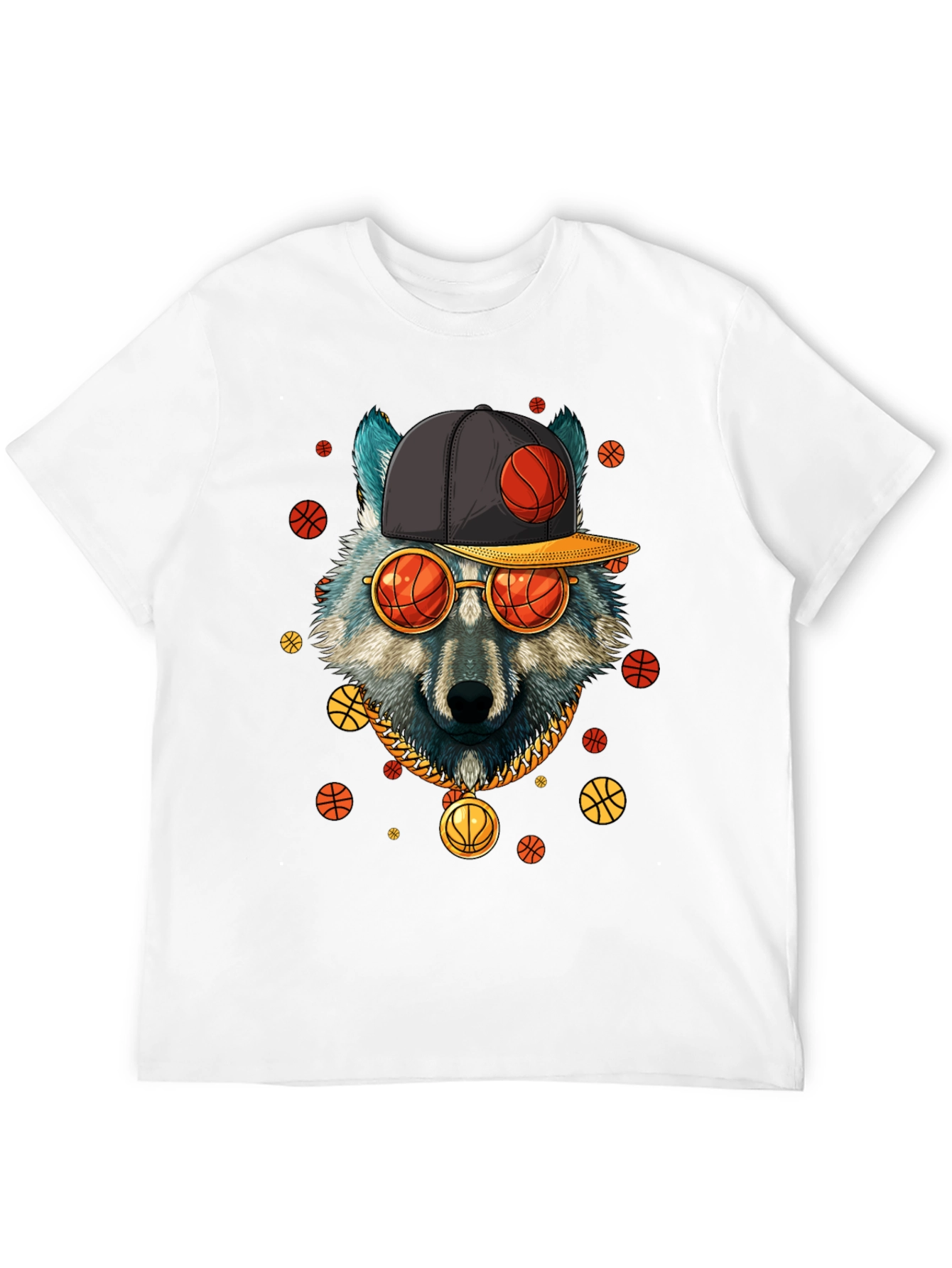 Wolf Basketball Black T-Shirt