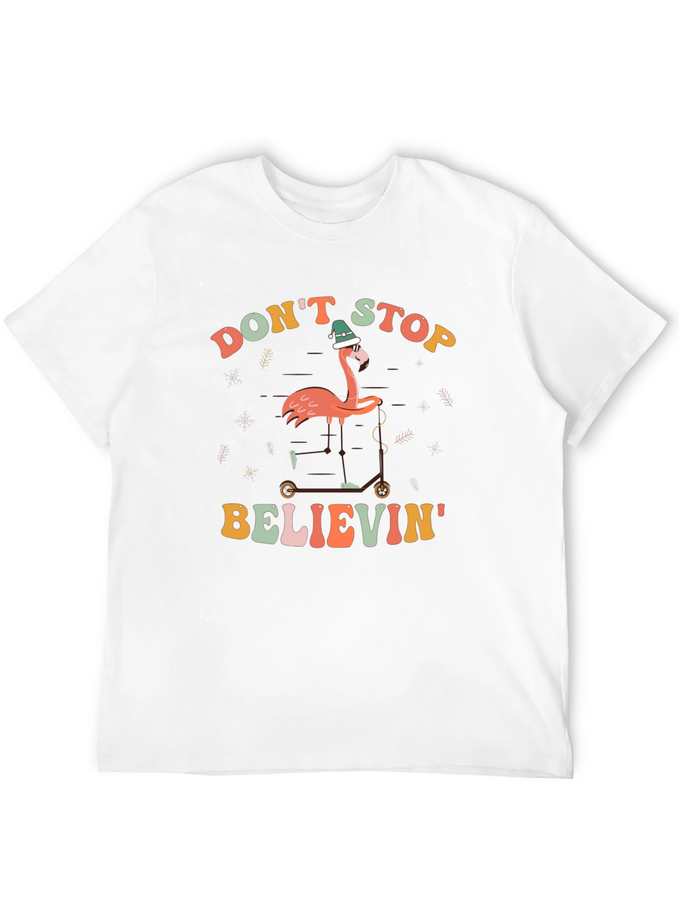 Dont Stop Believin Flamingo T-Shirt