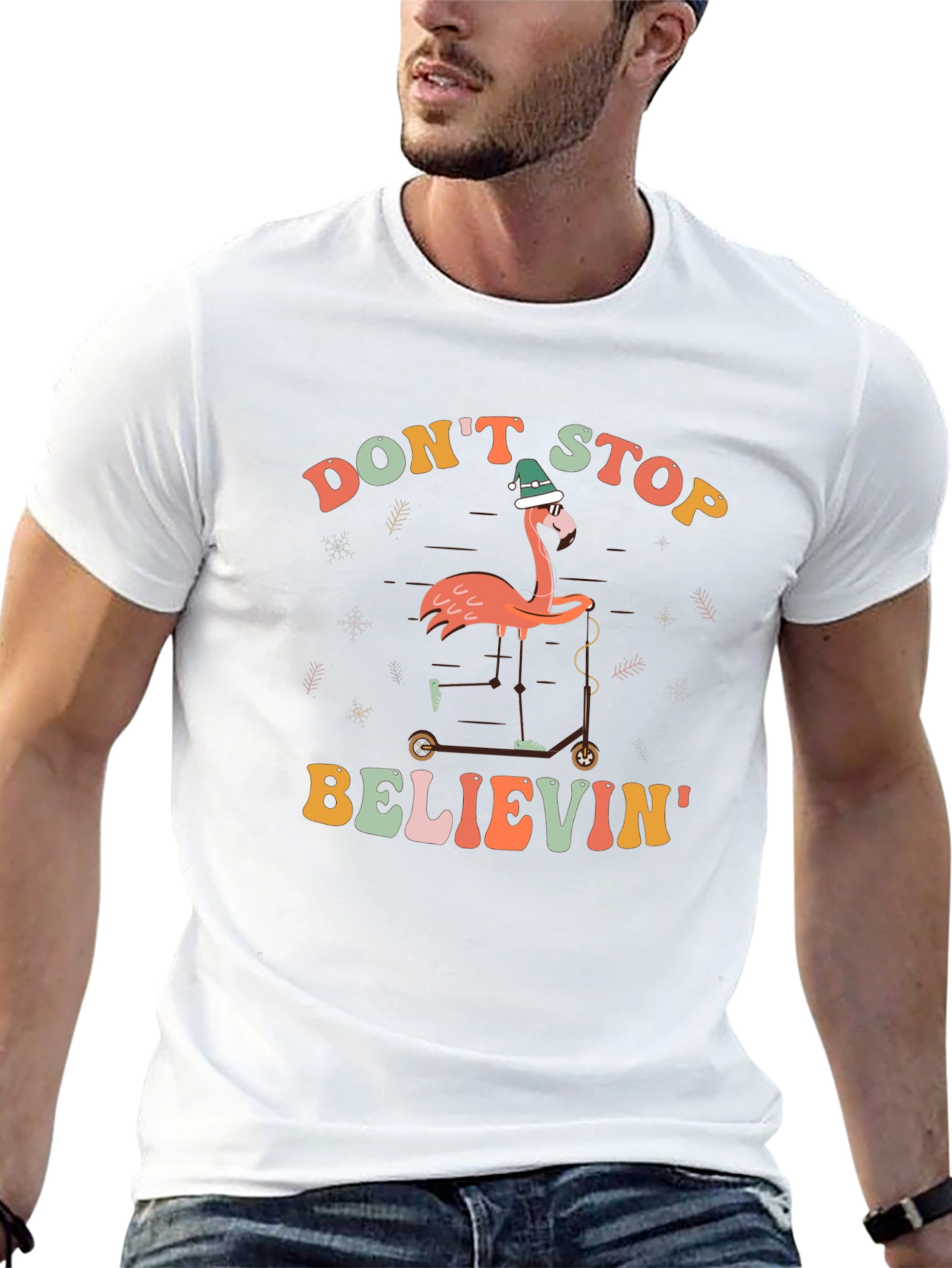 Dont Stop Believin Flamingo T-Shirt