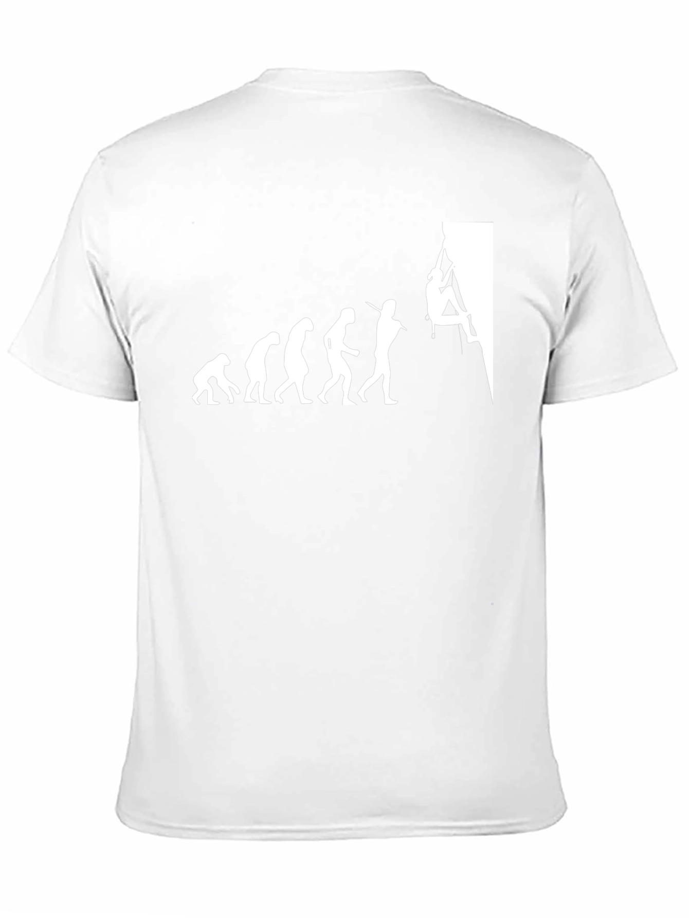 Evolution of Rock Climbing T-Shirt - Black Cotton Tee
