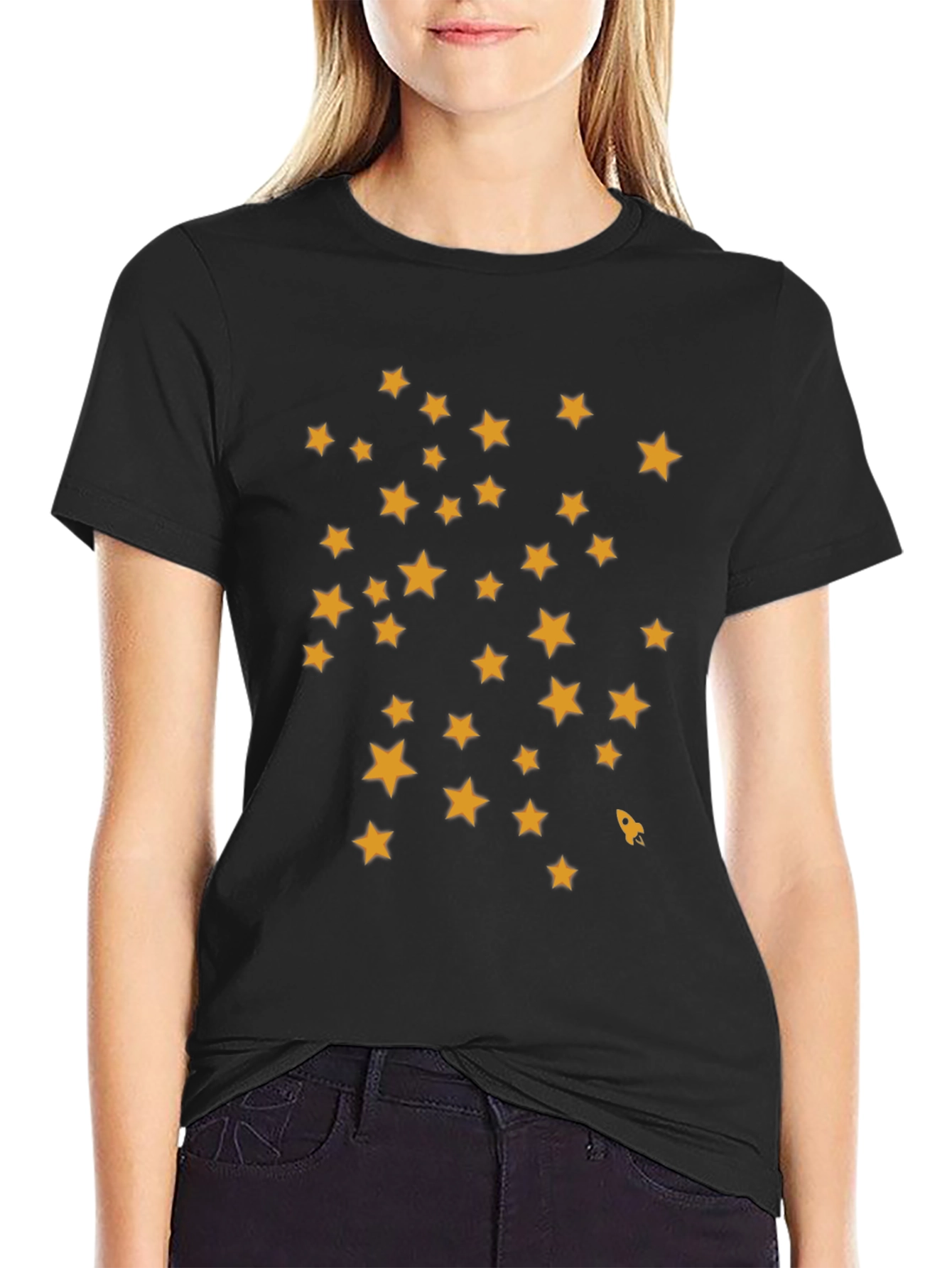 Starry Night Black Tee