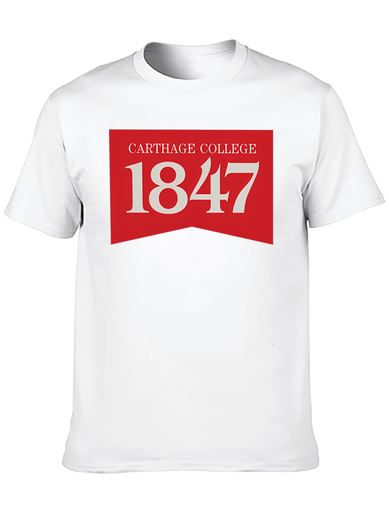 Carthage College 1847 Black T-Shirt