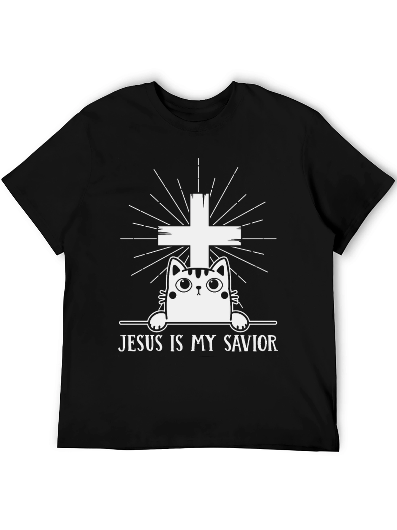 Jesus is My Savior Cat T-Shirt