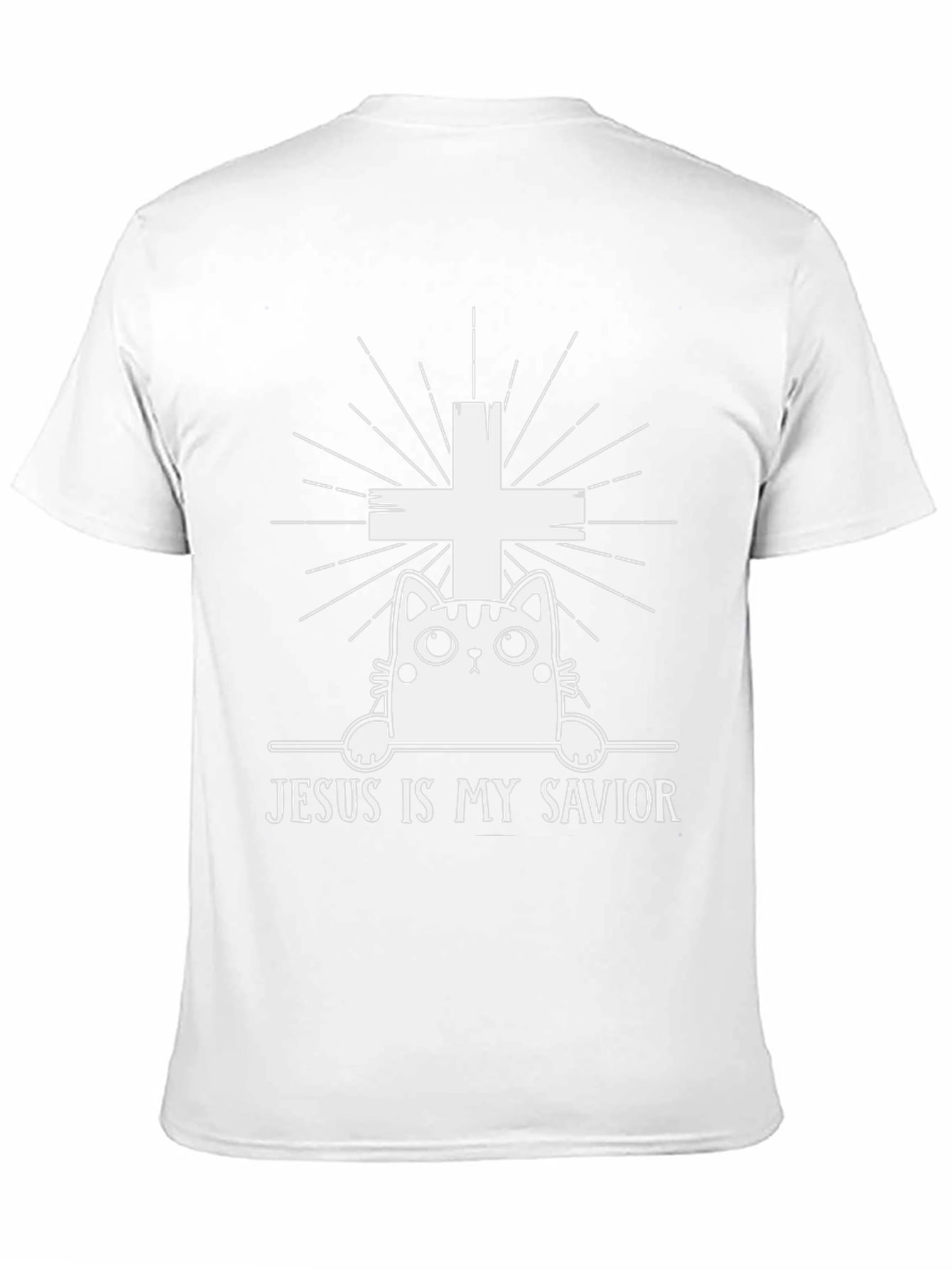 Jesus is My Savior Cat T-Shirt