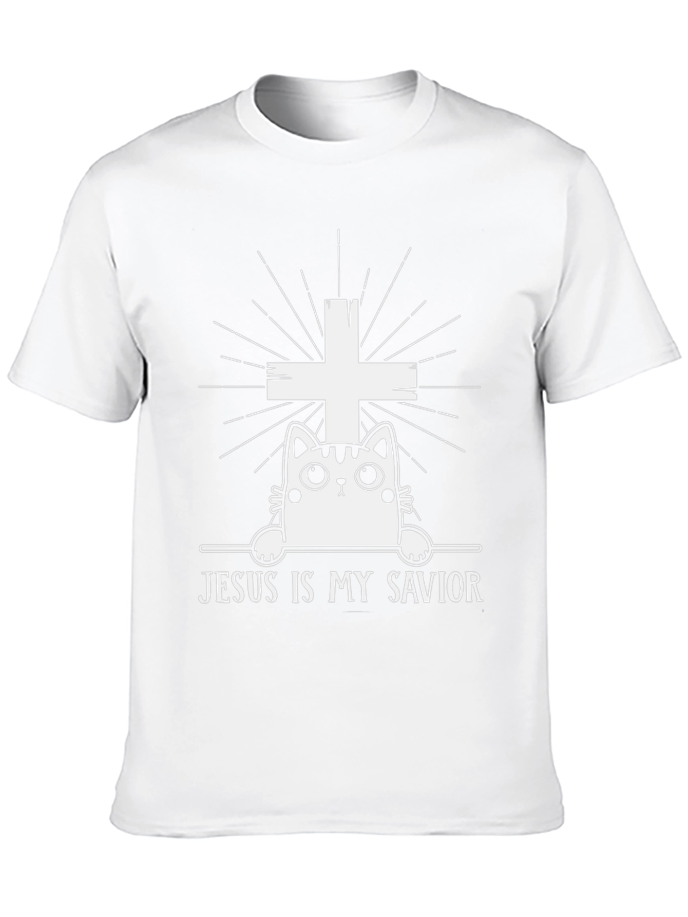 Jesus is My Savior Cat T-Shirt