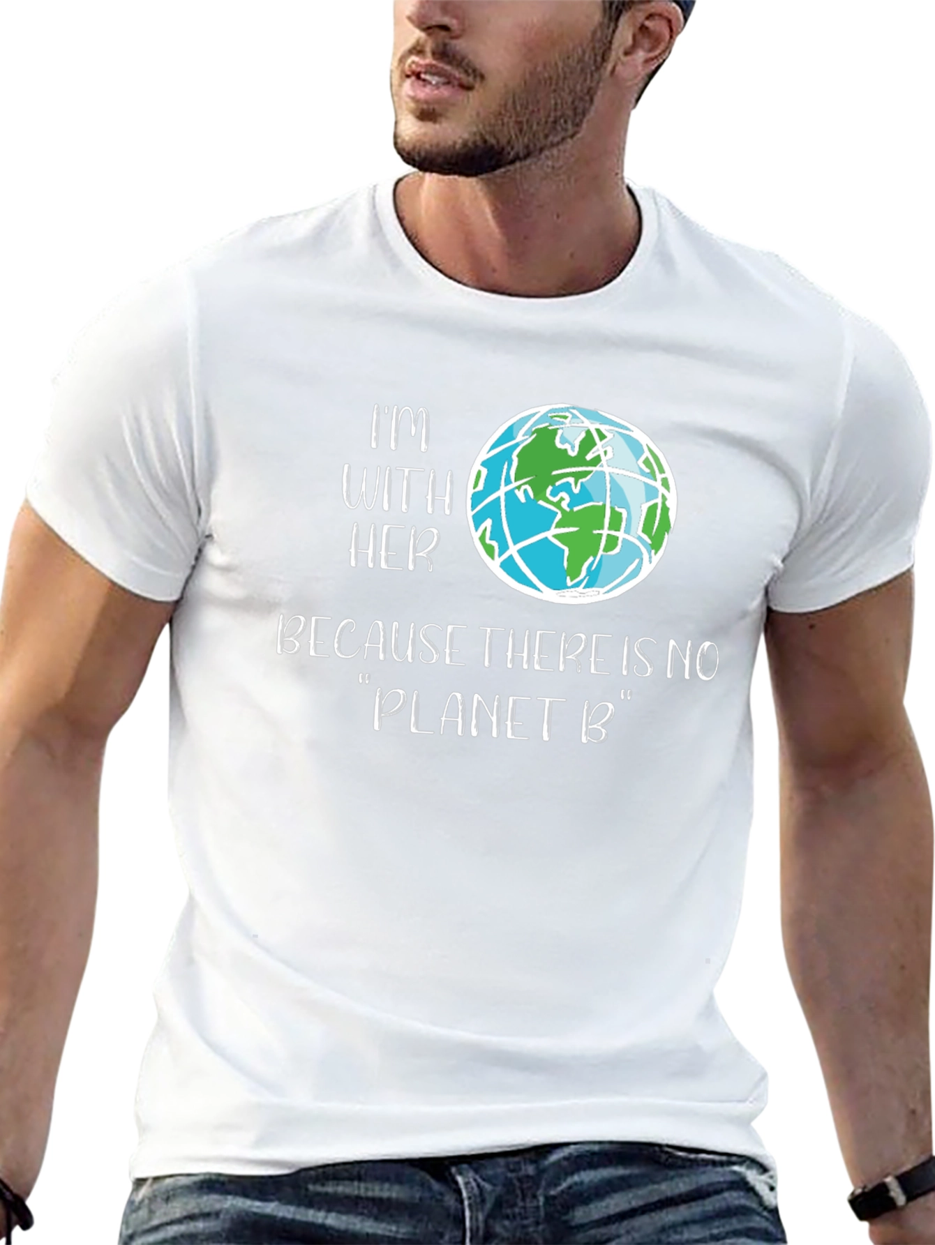 Im With Her Planet B Graphic Tee