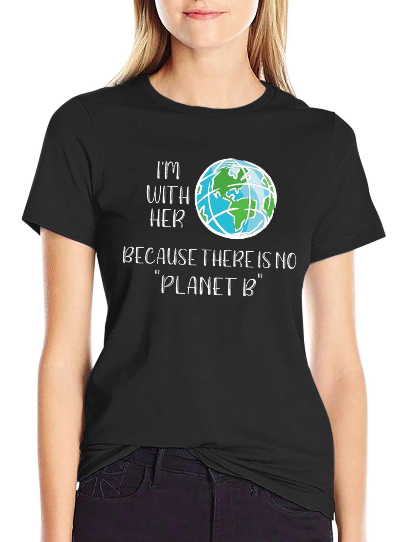 Im With Her Planet B Graphic Tee