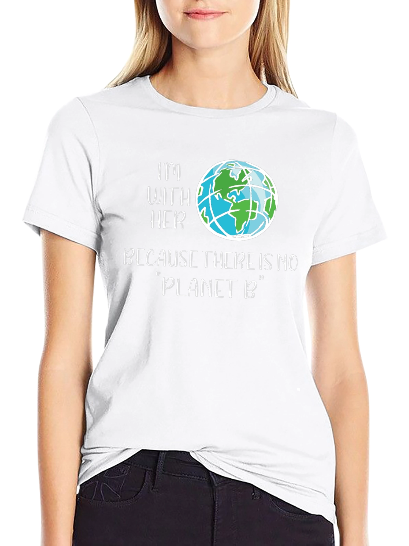 Im With Her Planet B Graphic Tee