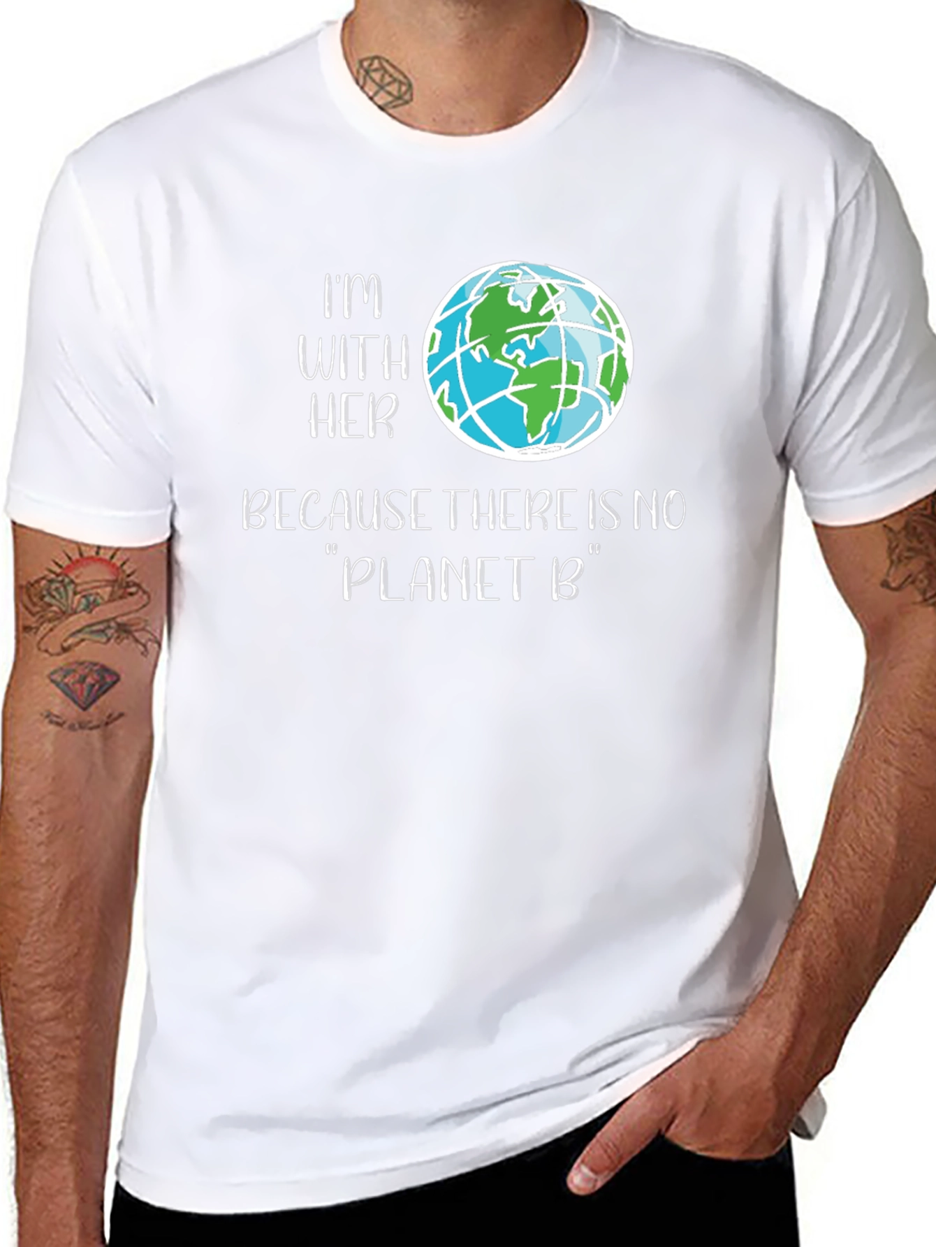 Im With Her Planet B Graphic Tee