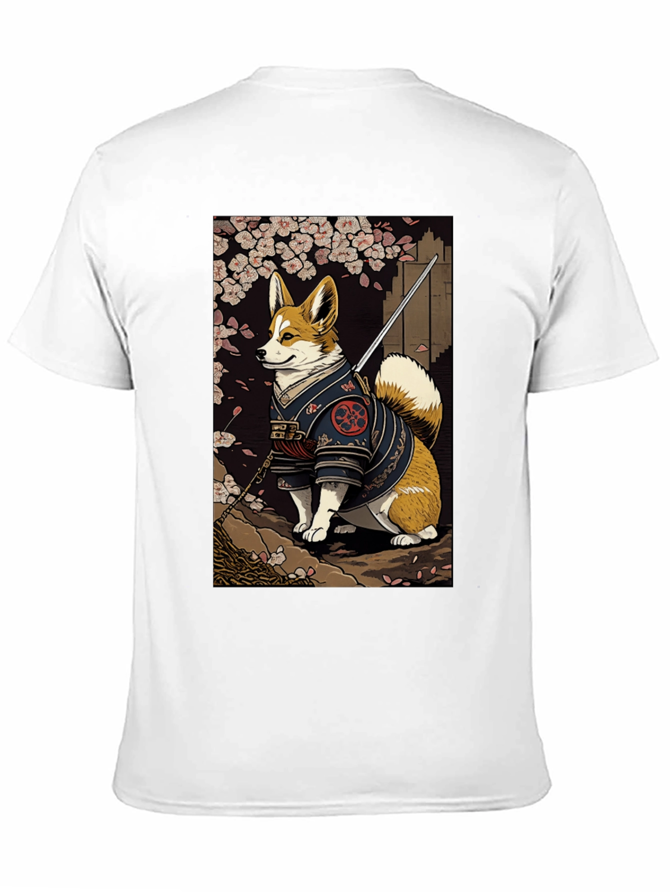 Samurai Corgi Graphic Tee