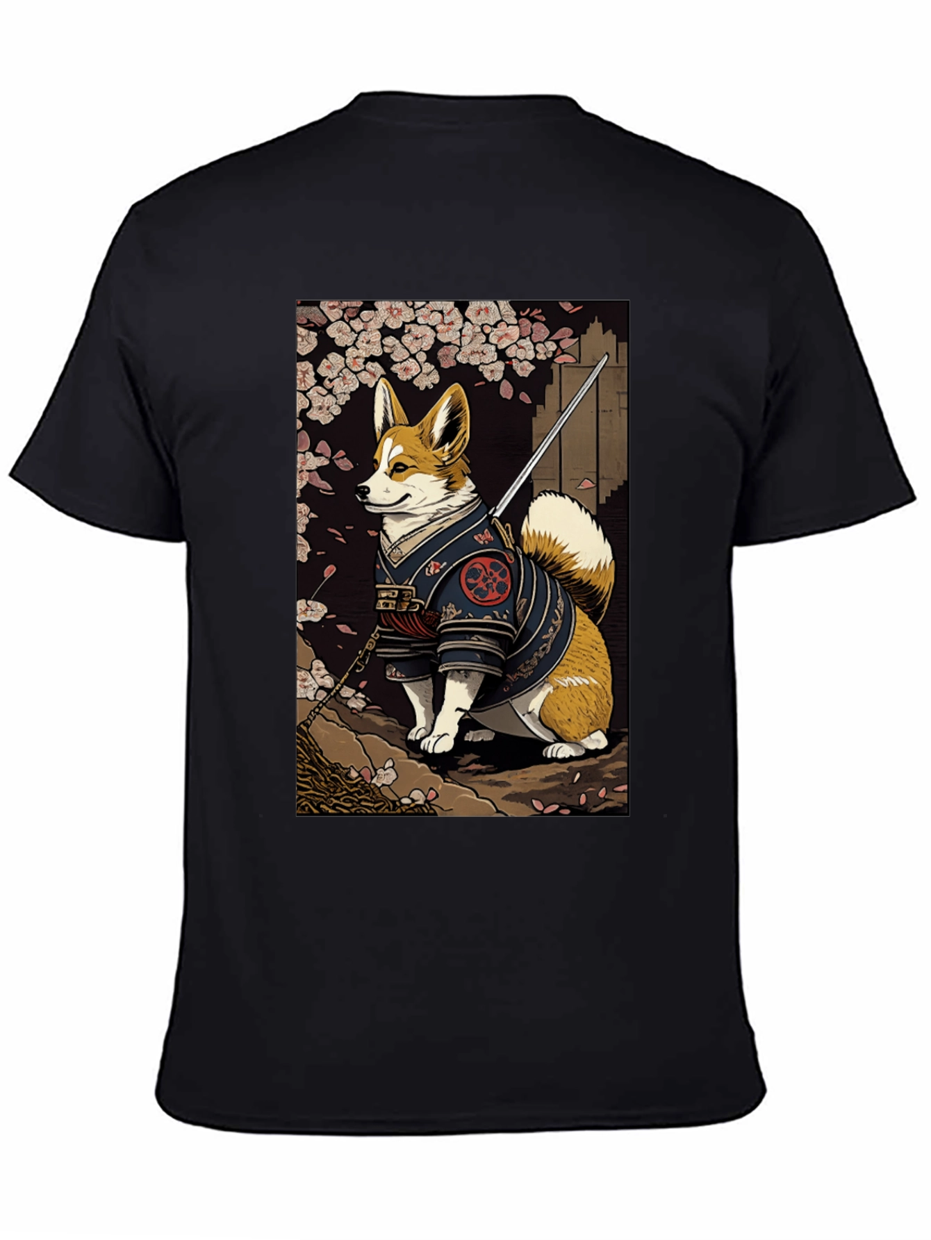 Samurai Corgi Graphic Tee