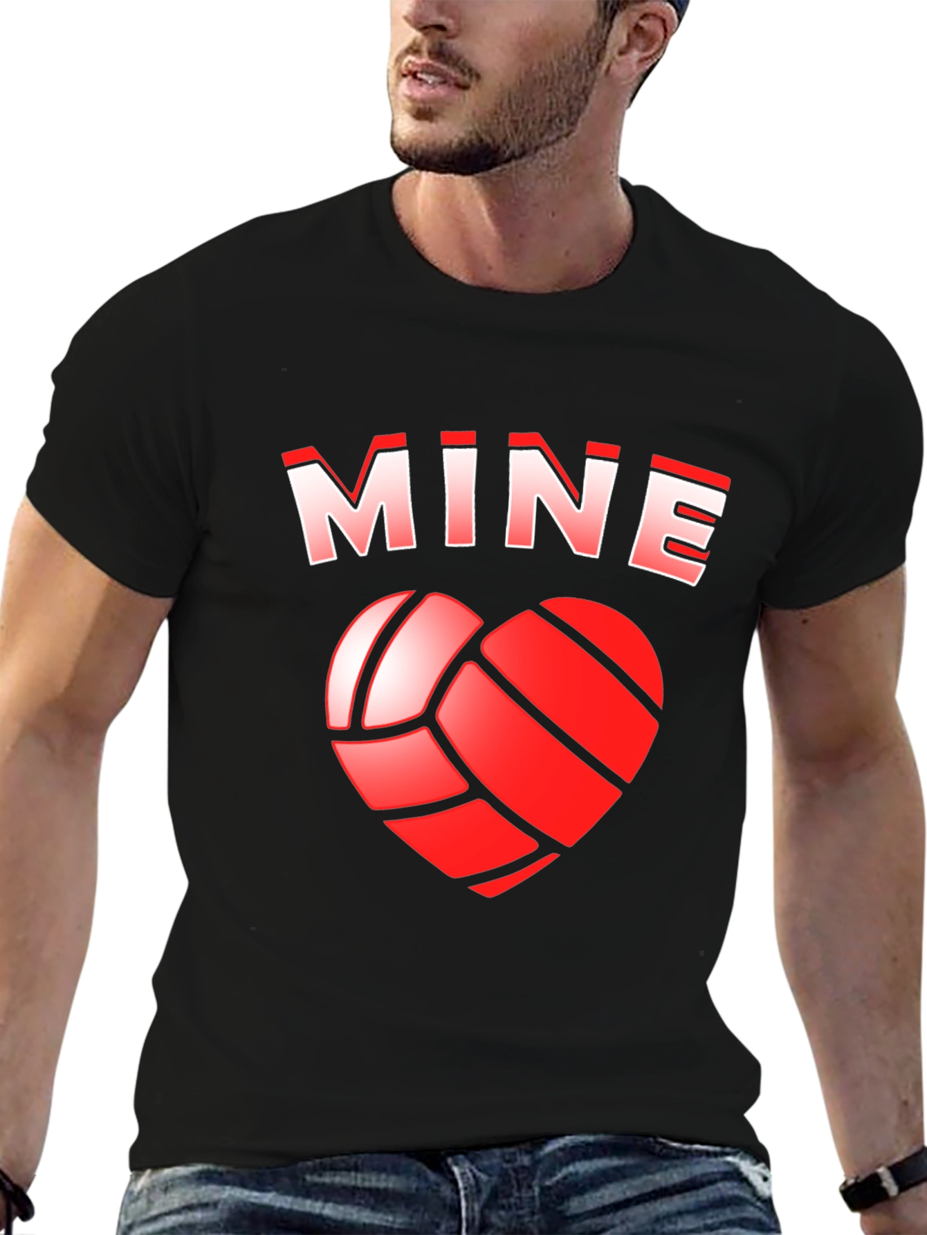 Volleyball Heart Valentines Day T-Shirt