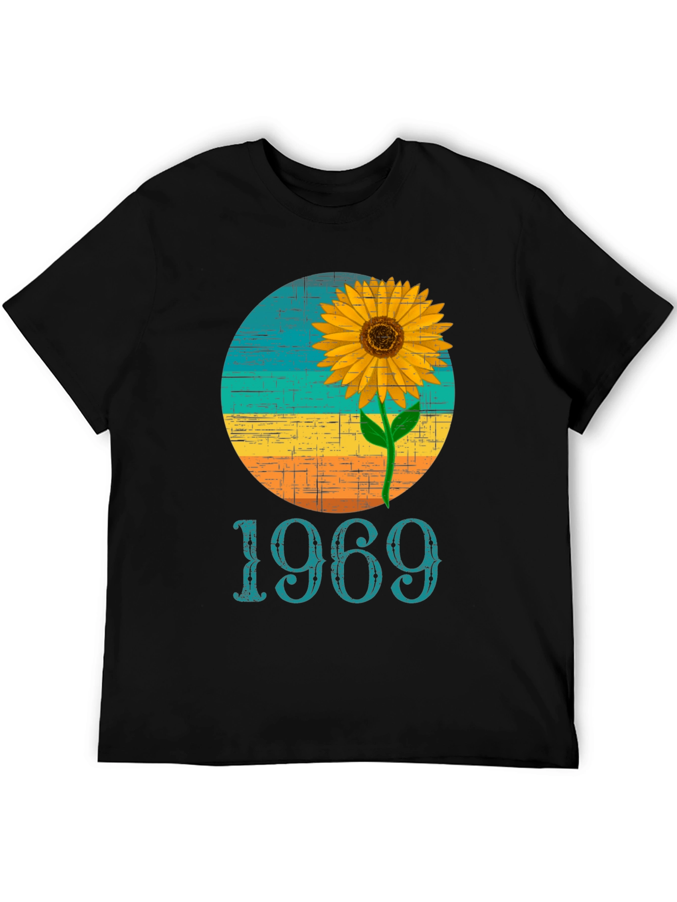 Retro 1969 Sunflower Graphic T-Shirt