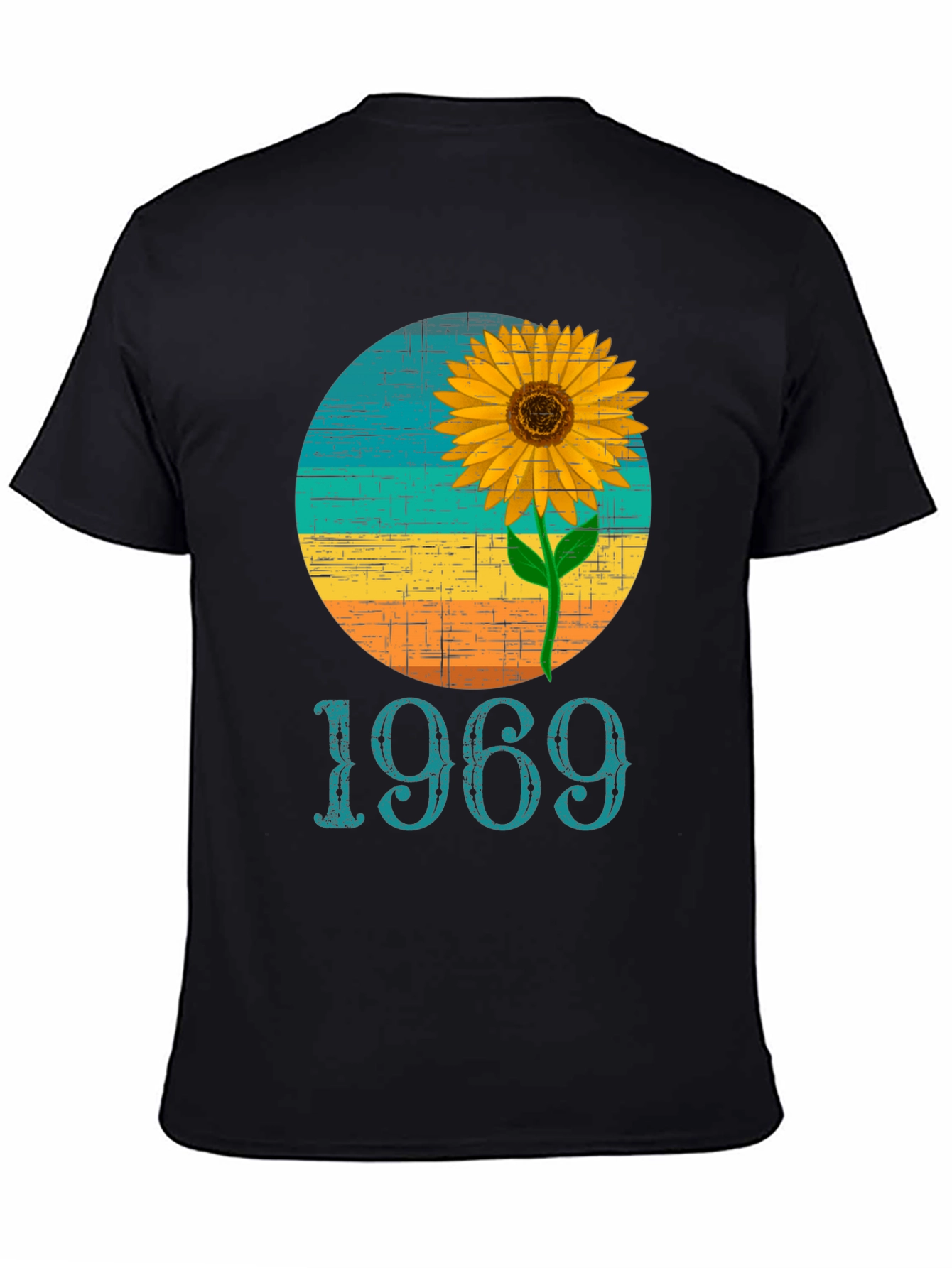 Retro 1969 Sunflower Graphic T-Shirt