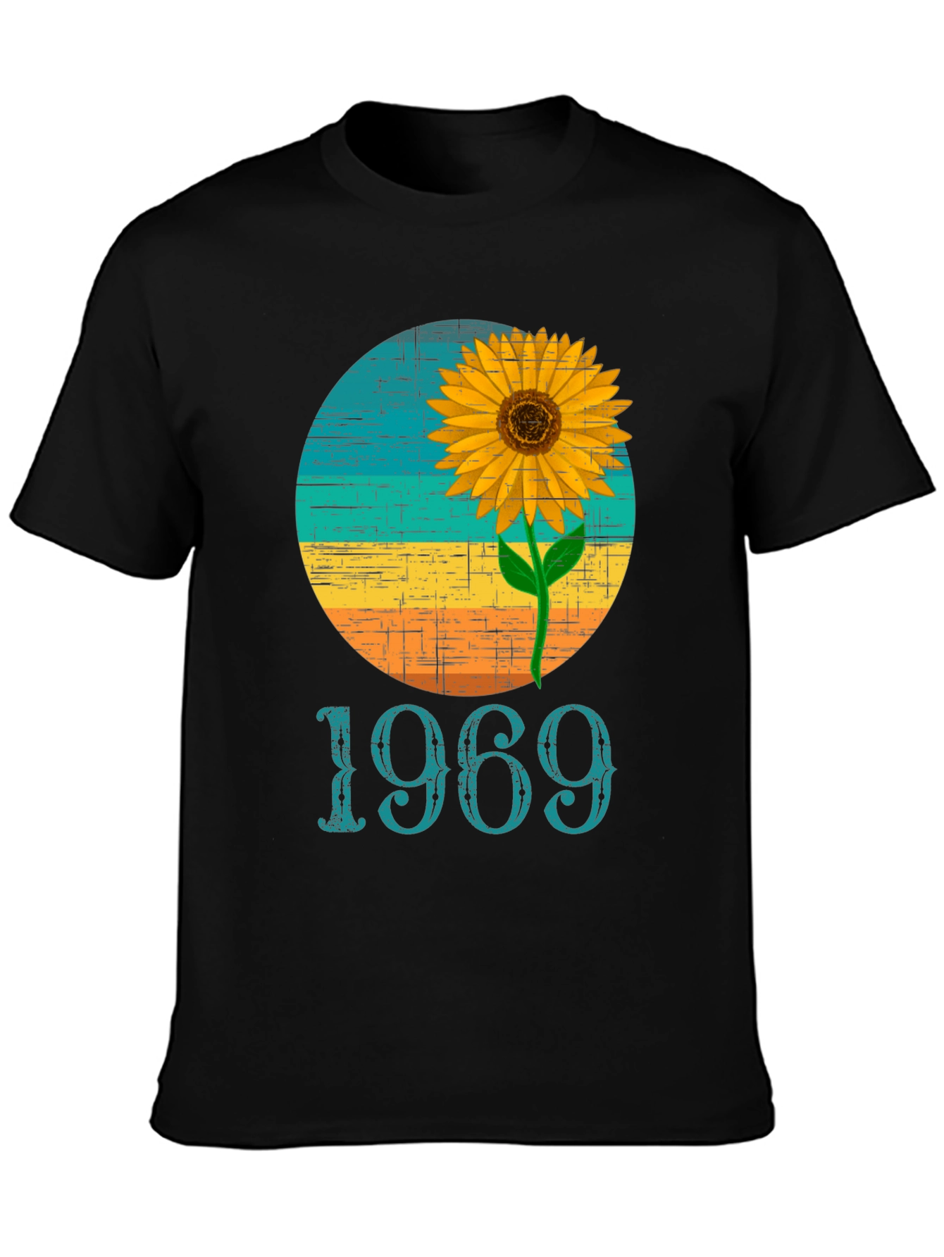 Retro 1969 Sunflower Graphic T-Shirt