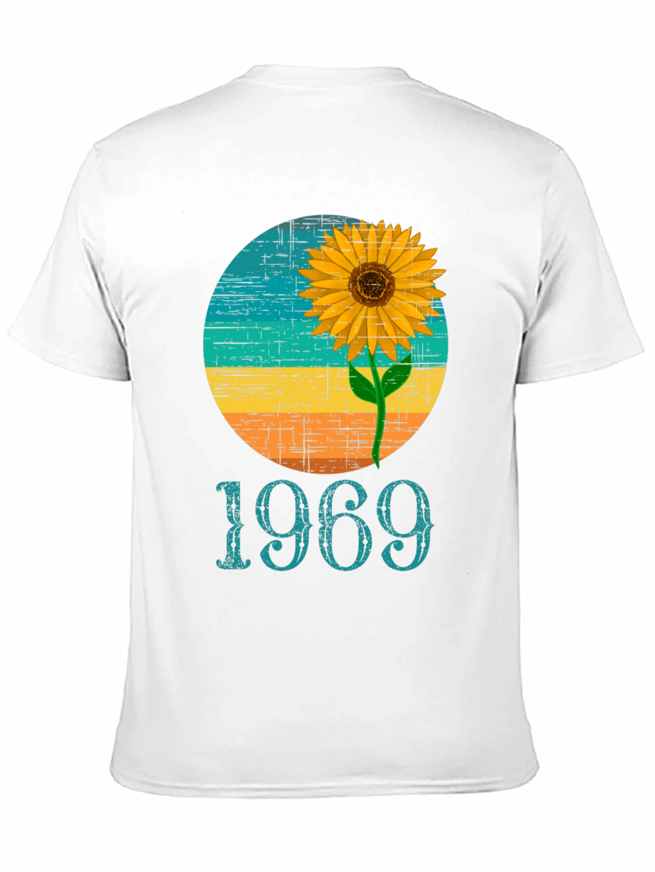Retro 1969 Sunflower Graphic T-Shirt
