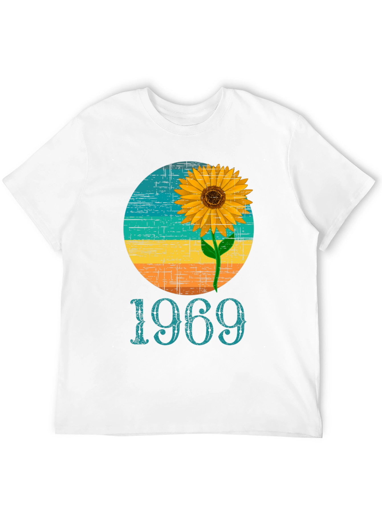 Retro 1969 Sunflower Graphic T-Shirt