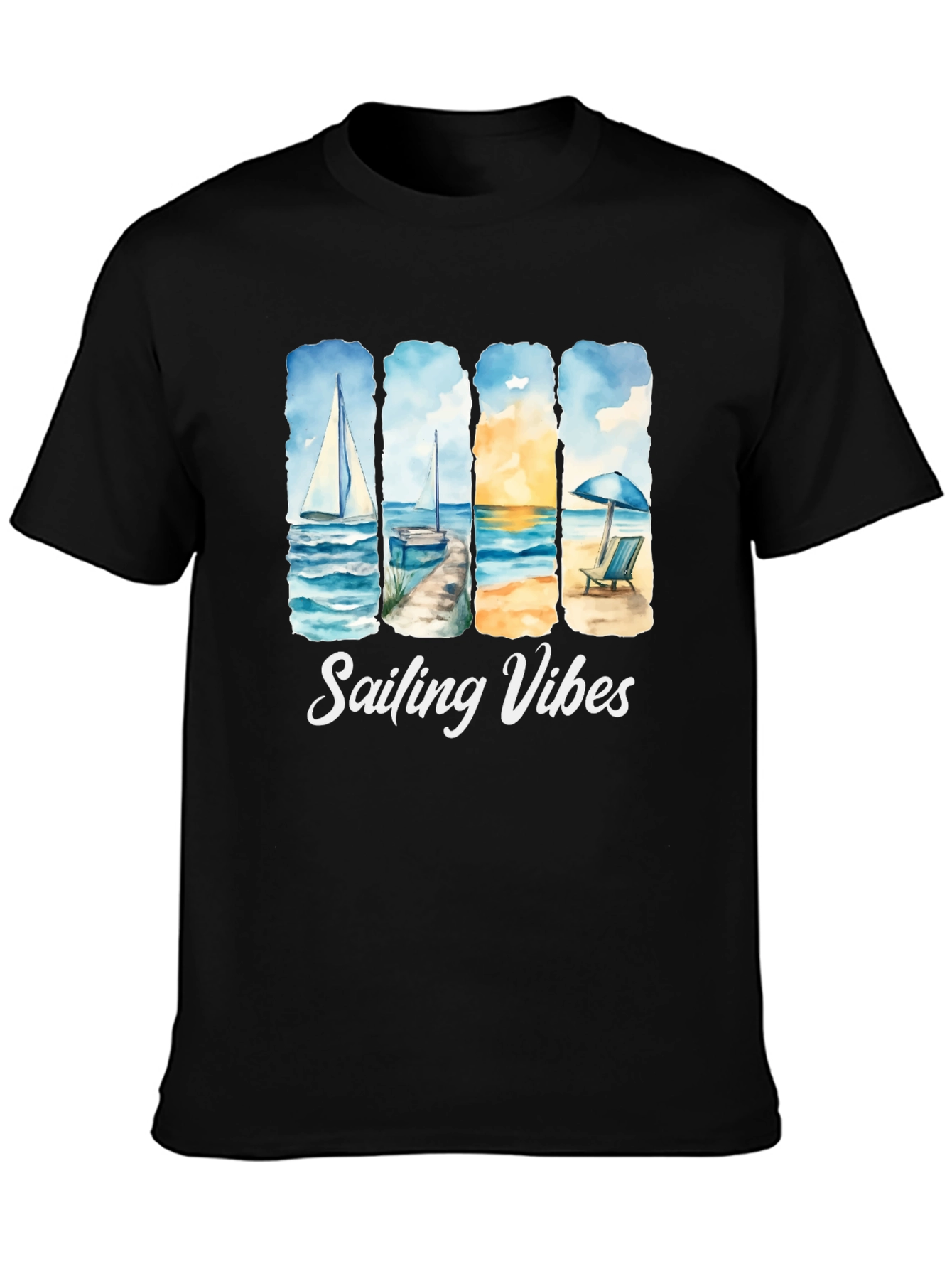 Sailing Vibes T-Shirt - Beach & Ocean Design