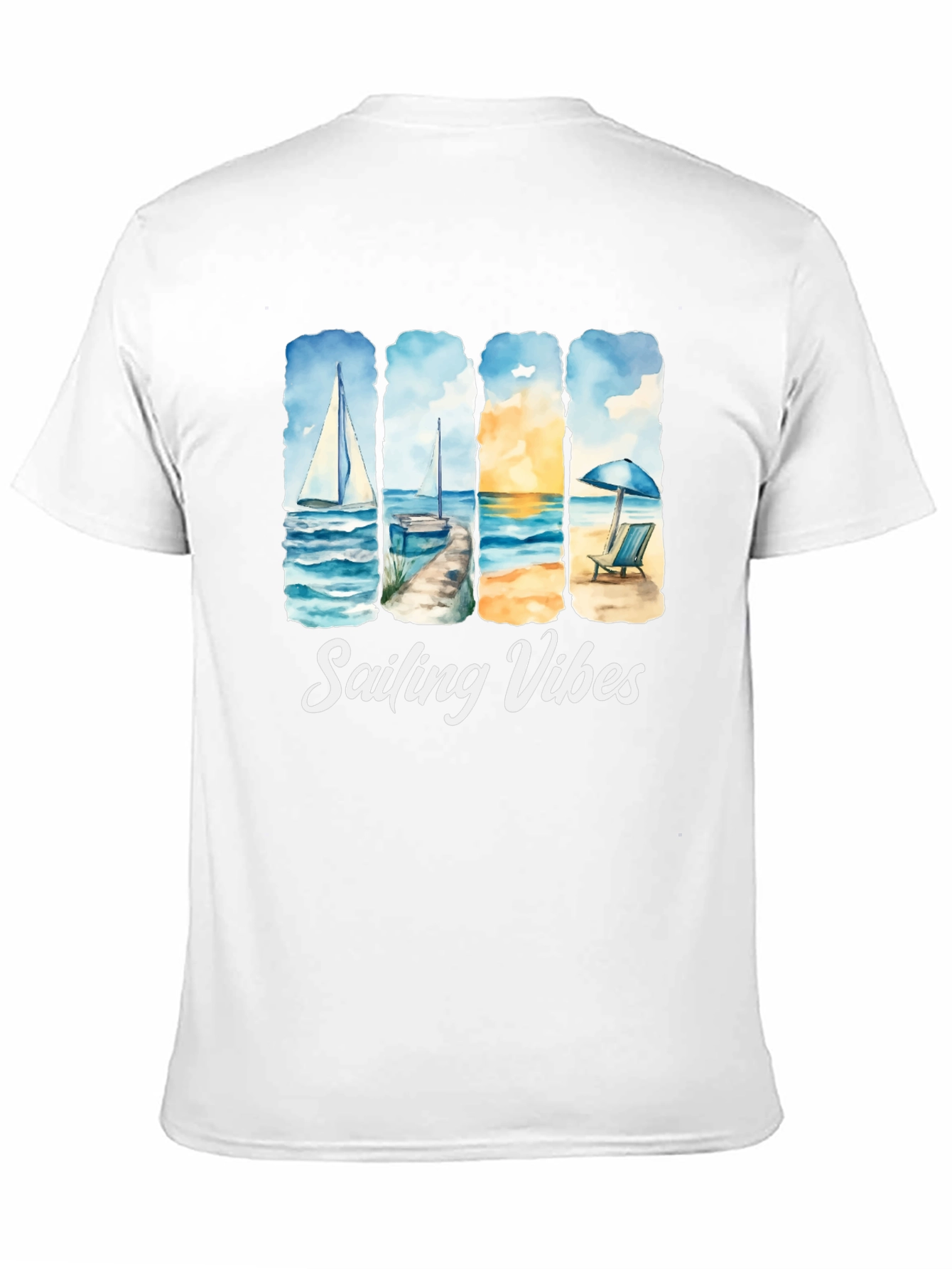 Sailing Vibes T-Shirt - Beach & Ocean Design