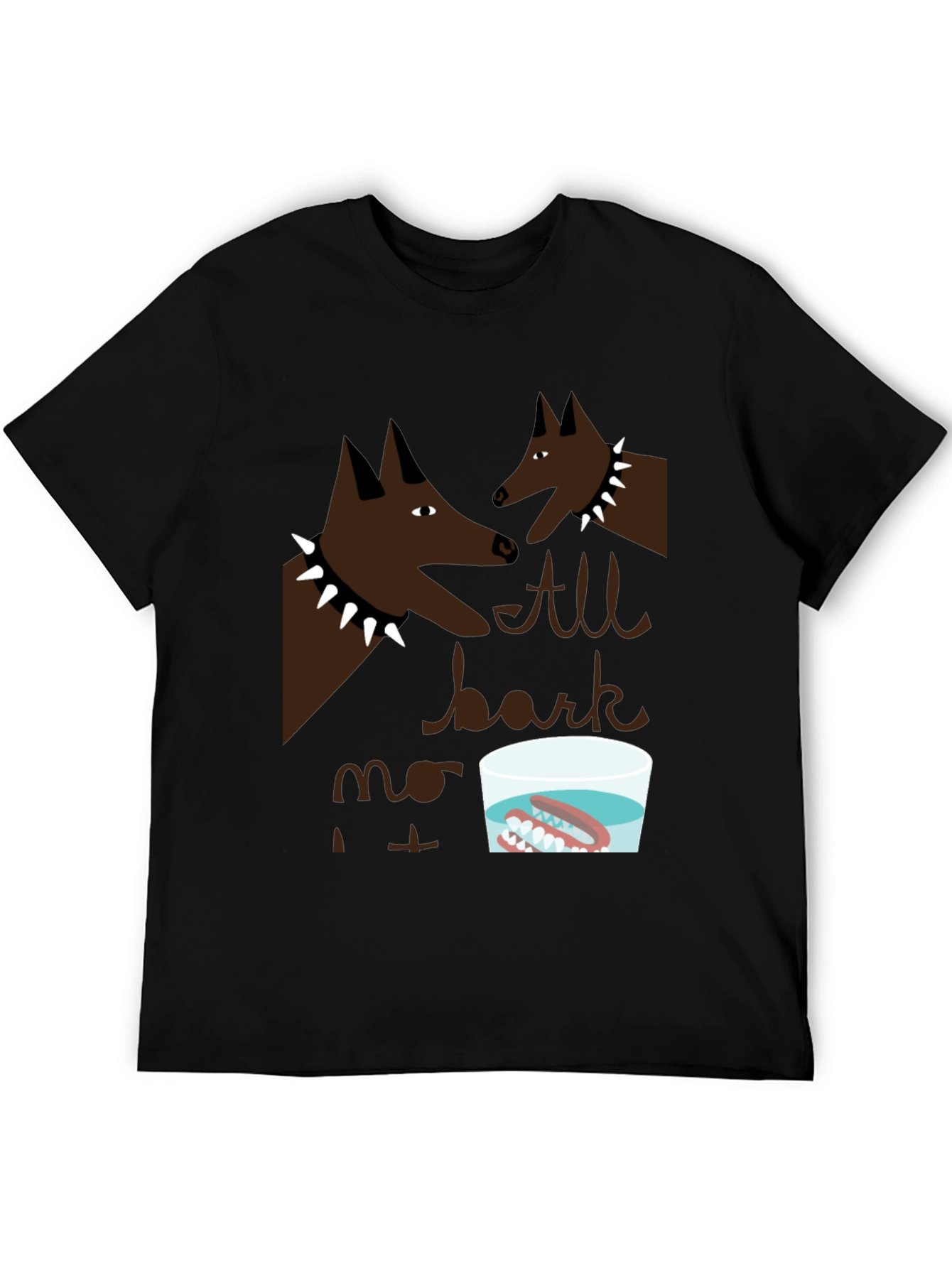 All Bark No Bite T-Shirt Novelty Graphic Tee