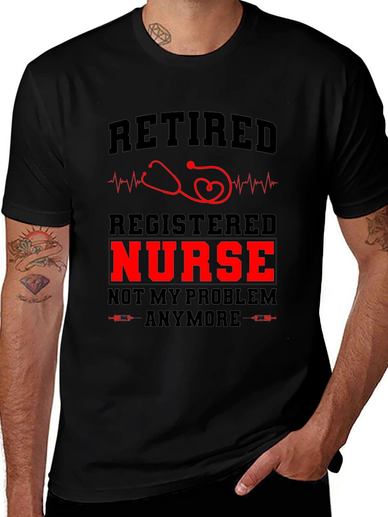Retired Registered Nurse Graphic Tee