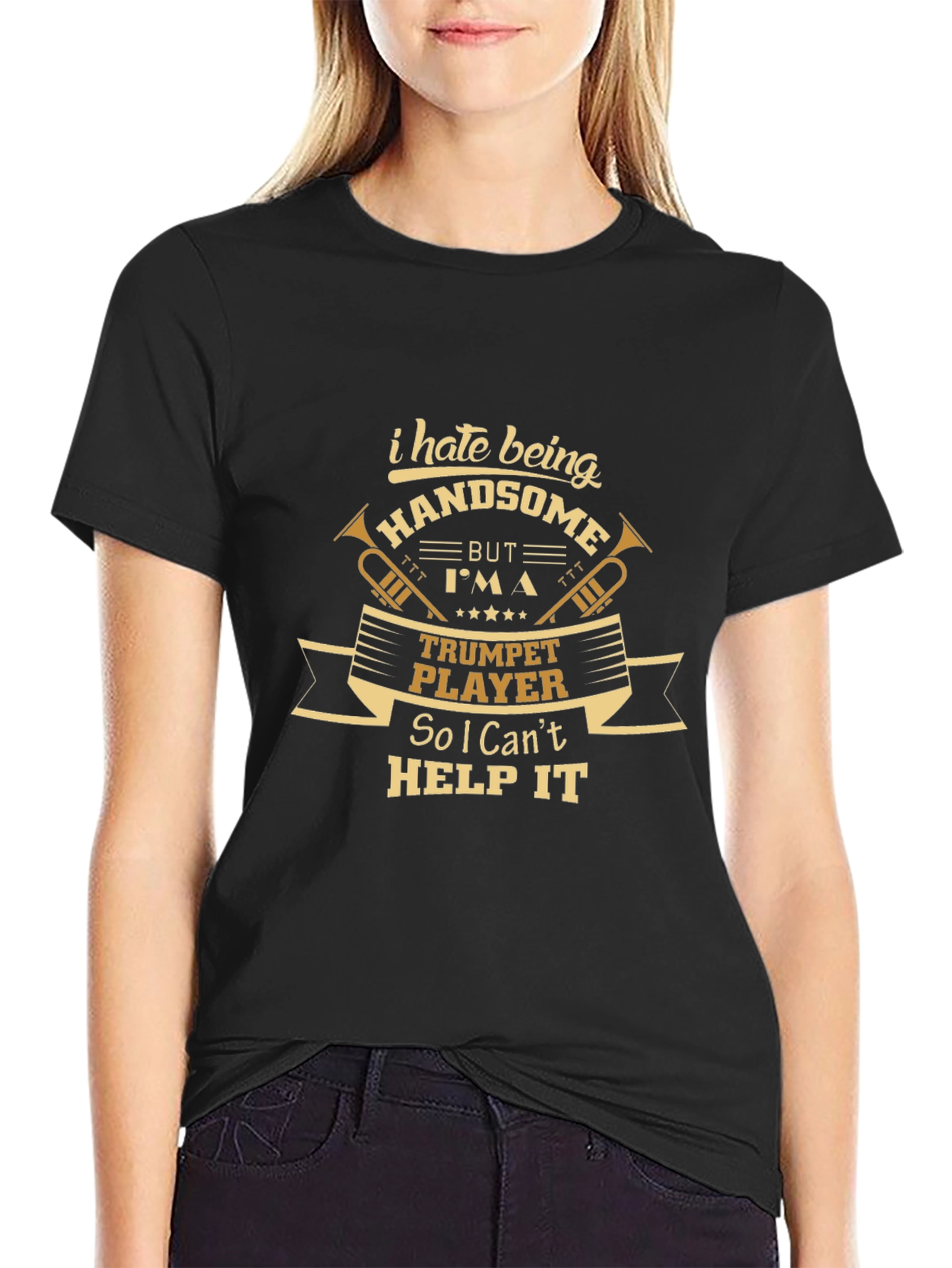 Funny Trumpet Player T-Shirt - Handsome