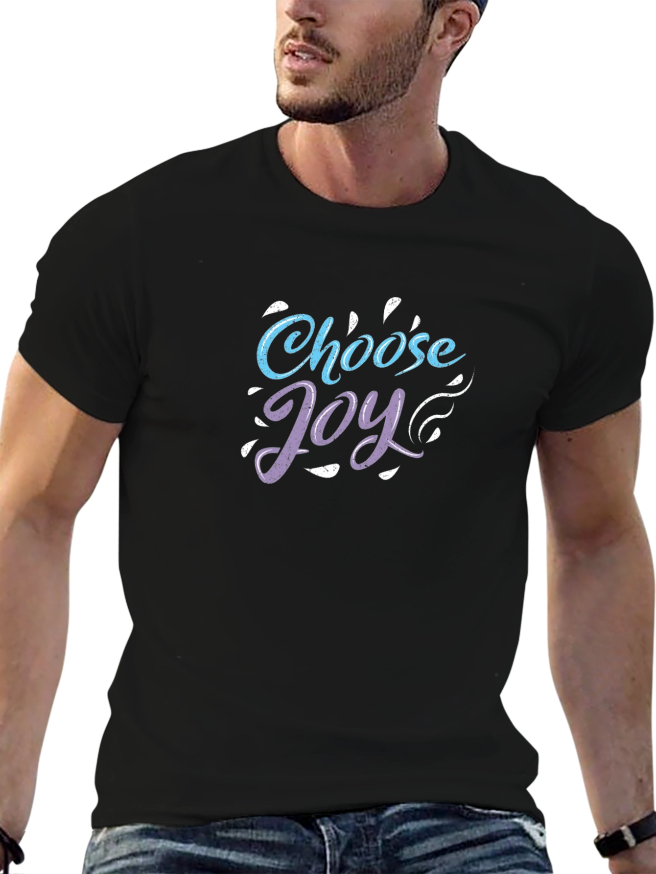 Choose Joy Graphic Tee - Stylish Comfort